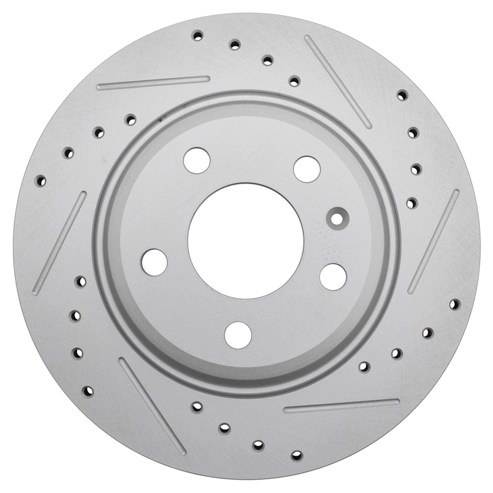 Trq Rear Performance Brake Rotor Drilled Slotted Pair Set For Audi A4 / A4 Quattro / A5 / A5 Quattro / A5 Sportback / A6 / A6 Qu