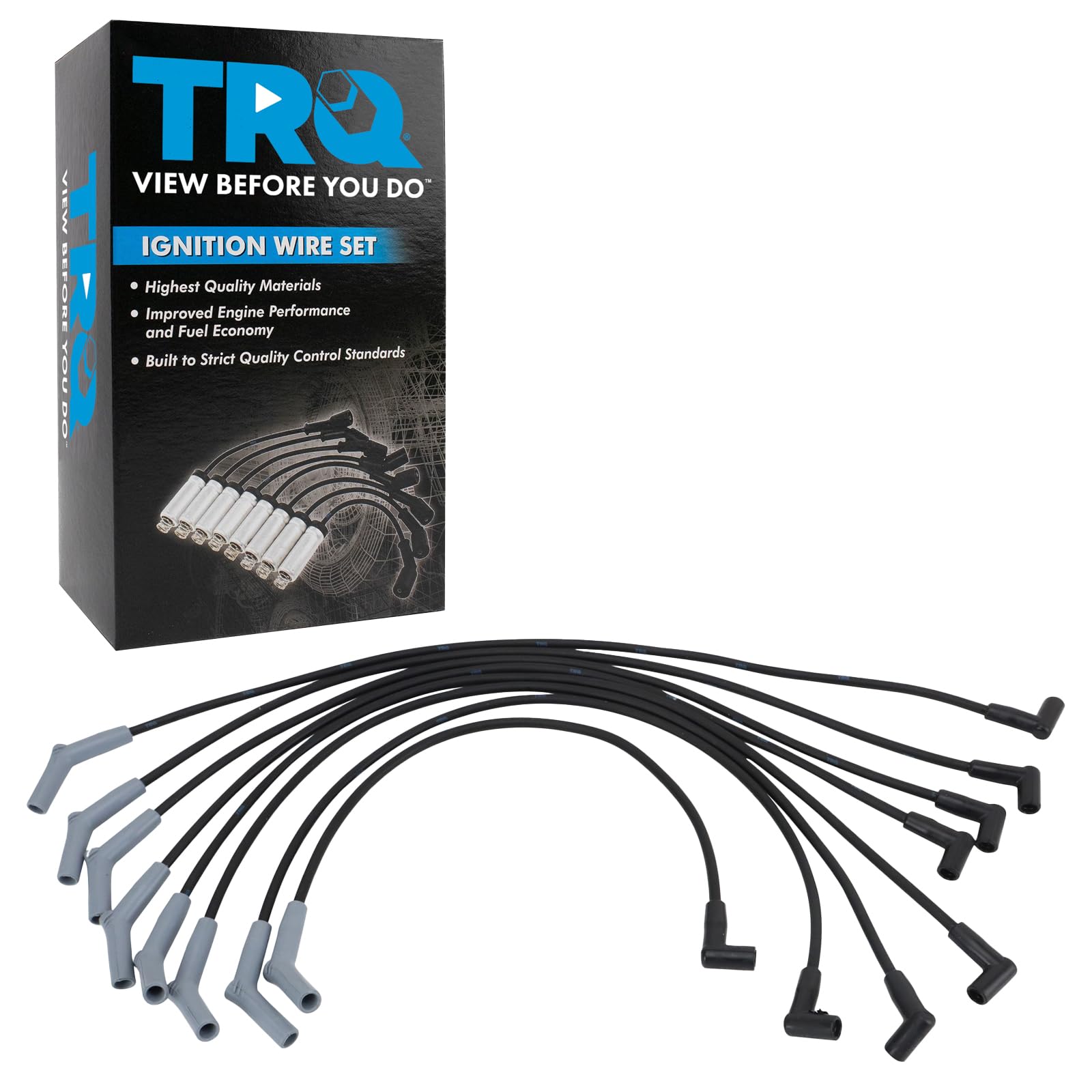 Trq Spark Plug Wire Set Compatible With 1983-1987 Ford