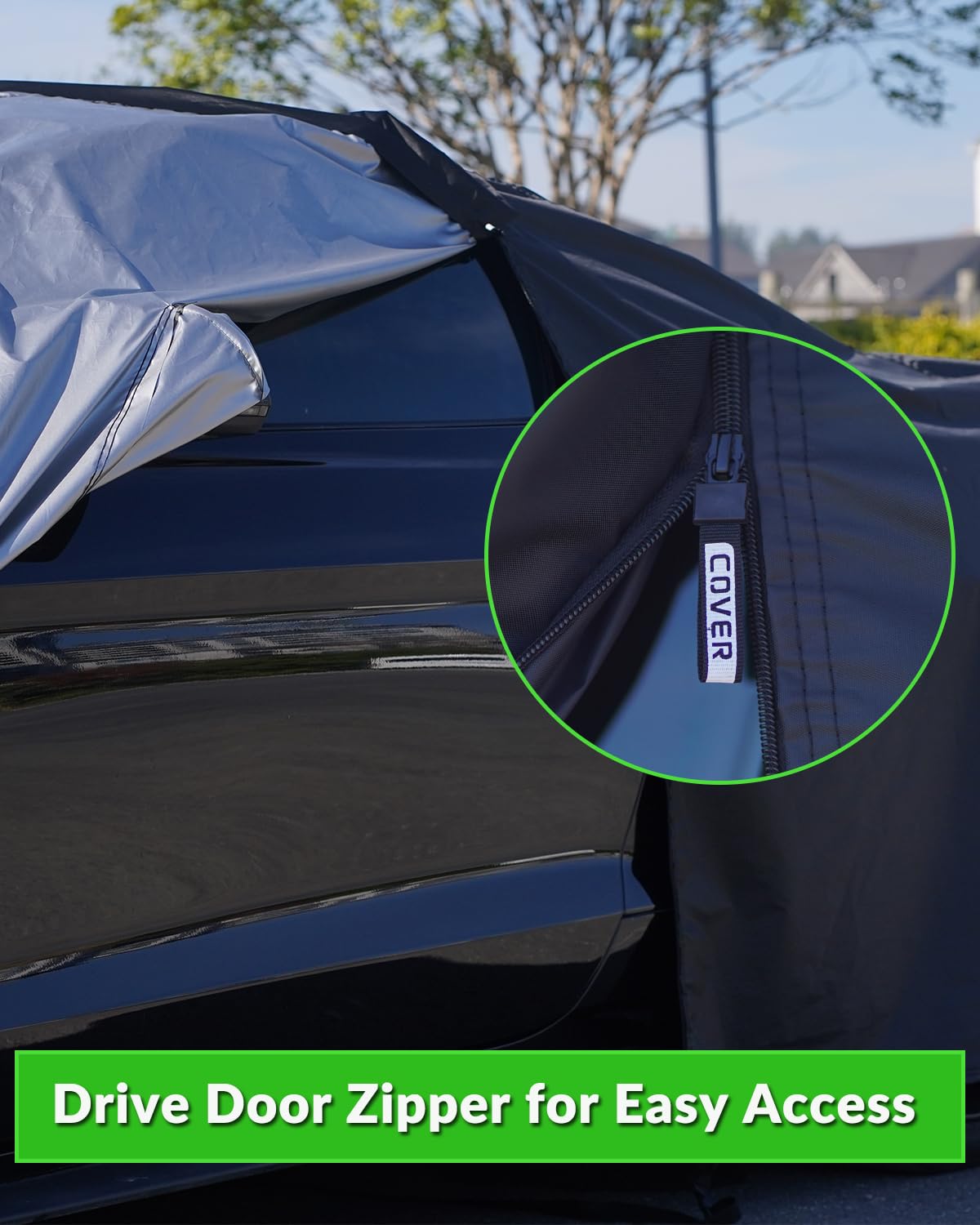 Morhept Car Cover Custom Fit For Ford Mustang 2005-2025, Waterproof All Weather Gt Cover Outdoor Dustproof Shelby Coupe Cover Wi