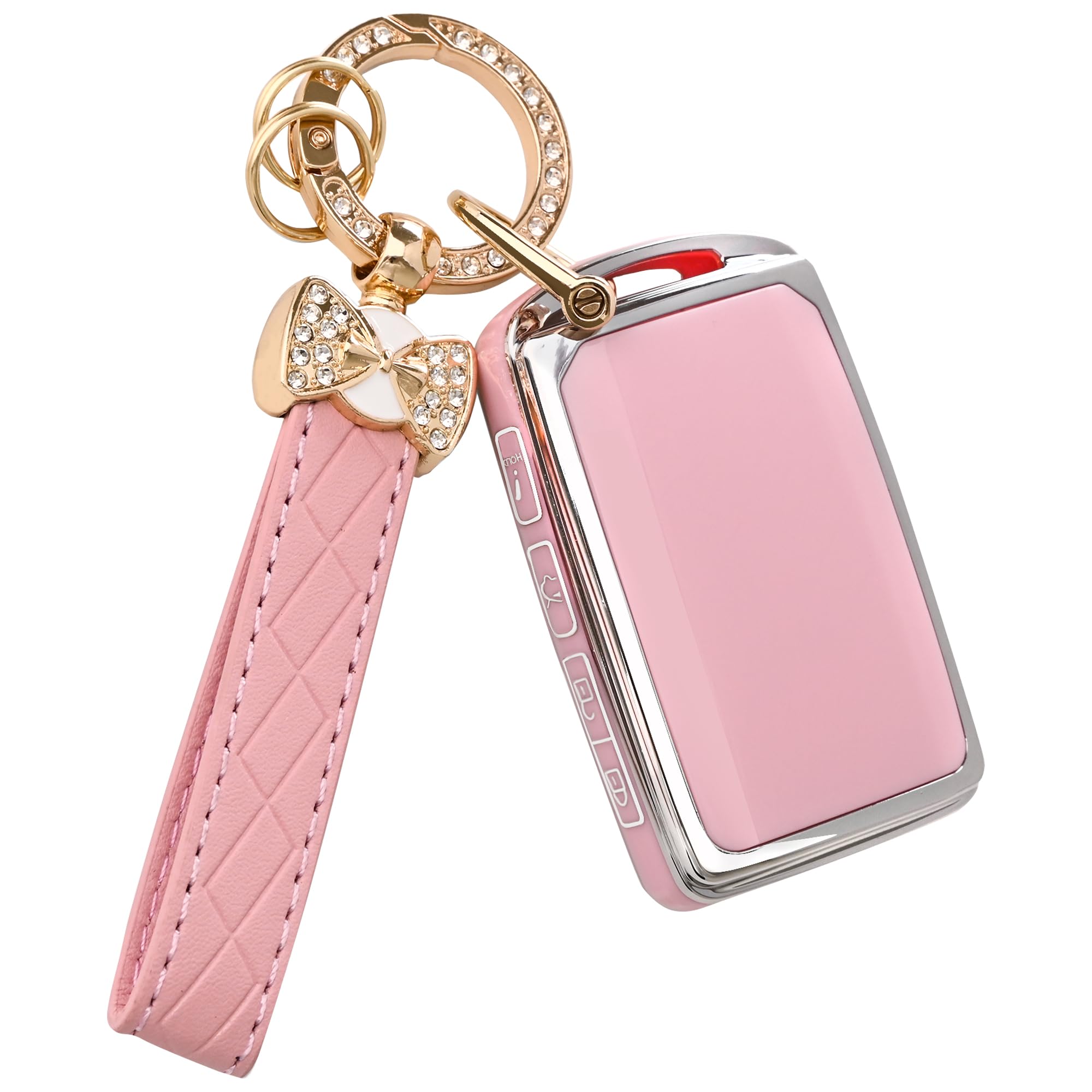 TECARATE for Mazda Key Fob Cover - Soft TPU Key Fob Case Compatible for Mazda 3, Mazda 3 Hatchback, Mazda CX-5, CX-30, CX-10 Sma