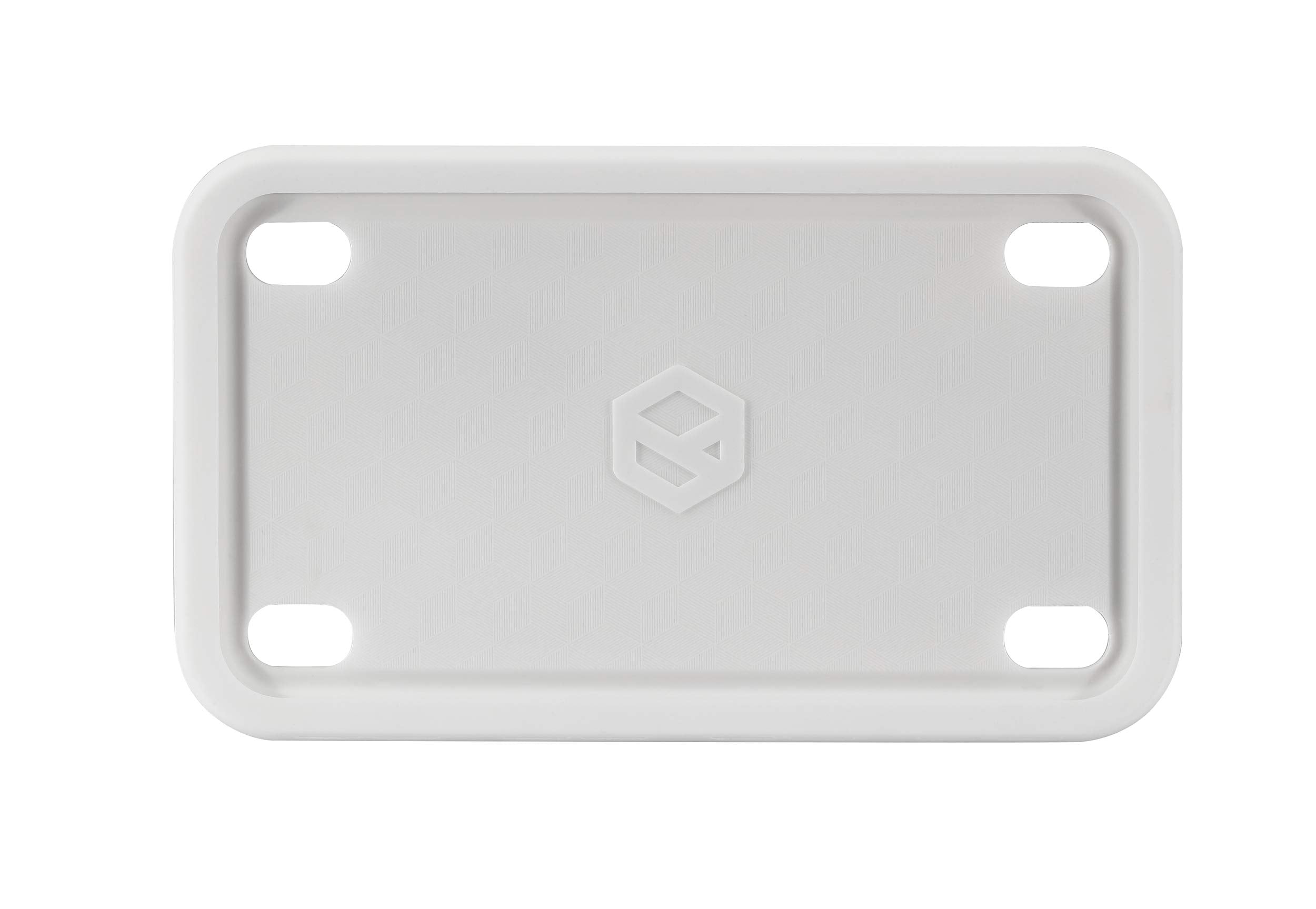 Rightcar Solutions Motorcycle Silicone License Plate Frames | The Original Premium Grade Silicone Bike Plate Frame | Rust Proof, Rattle Proof, Weather Proof License Plate Holder (White)