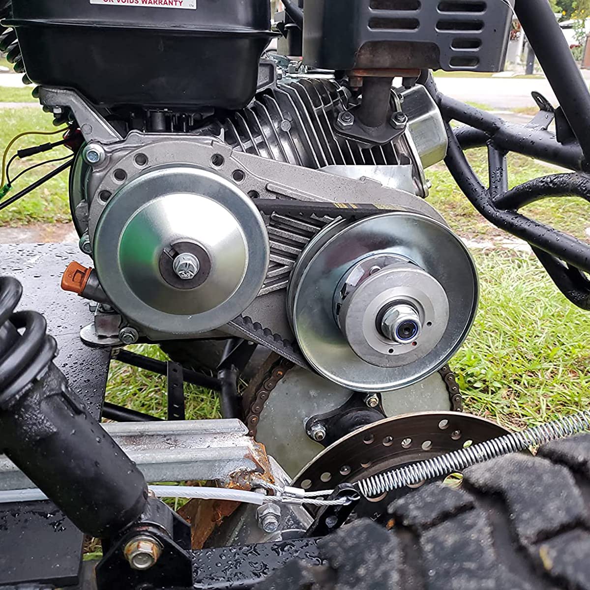 IPARTS EXPERT 212CC Torque Converter Set for 6.5 HP Go Kart - 3/4 10T 12T Comet Clutch, Predator Driver Pulley Replacement