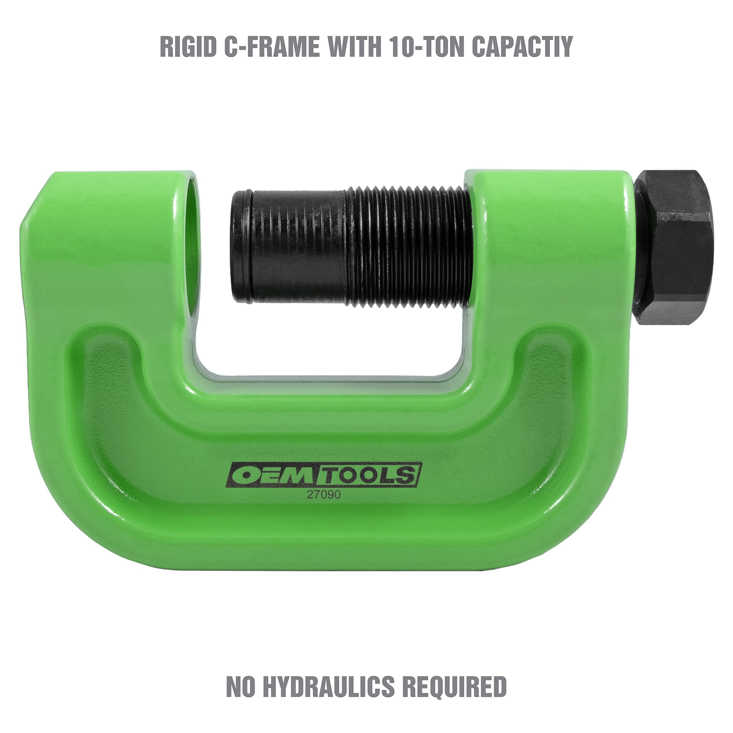 Oemtools 27090 Brake Anchor Pin Press, 10-Ton Capacity For S-Cam Brake Systems, No Hub Removal Brake Tool, High-Grade Steel, Compatible With 1/2 Impact Wrench
