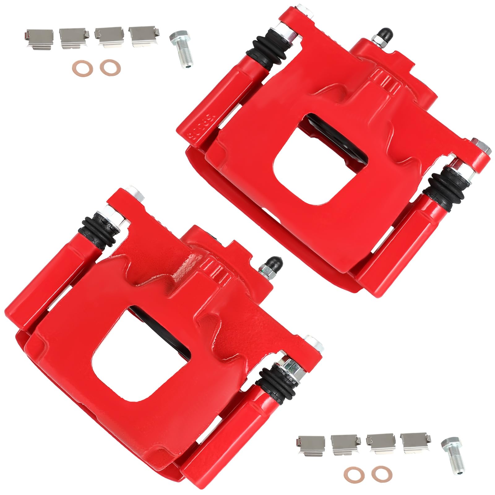 cciyu 18B5046 18B5047 Rear Left & Right Brake Calipers With Bracket For Dodge For Nitro 2007-2011,For Jeep For Liberty 2008-2012