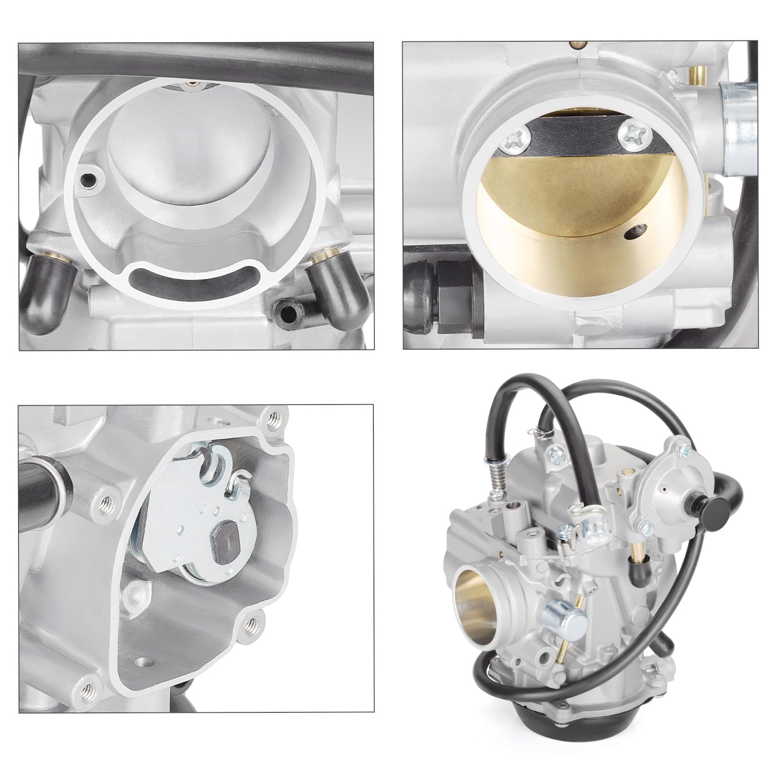 Carburetor Carb w/Diaphragm Cover for Arctic Cat 400 2x4/4x4 1998-2001 Bearcat 454 4x4 1998 500 4x4 1998-2000 (Exclude Auto Edit
