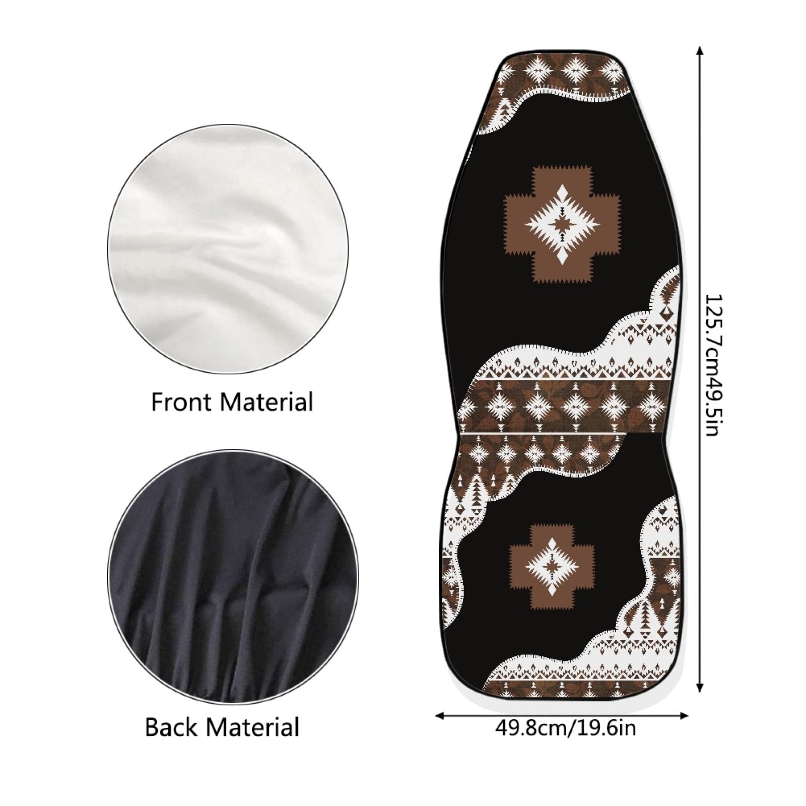 Dreaweet Boho Car Accessories Aztec Seat Covers for Cars SUV Trucks,Native American Indian Ethnic Tribal Geometric Pattern Car S