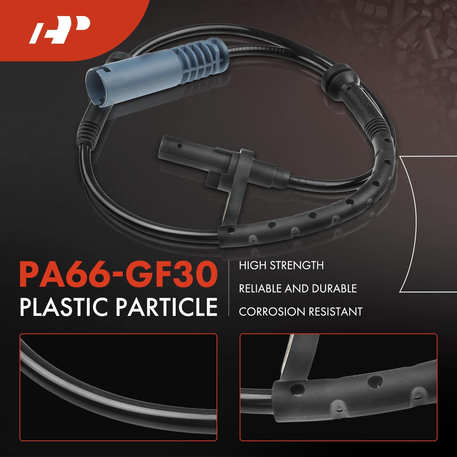 A-Premium ABS Wheel Speed Sensor Compatible with BMW 323i 328i 335i 2007-2008 325xi 330xi 2006 328i 335i xDrive Front Left or Ri