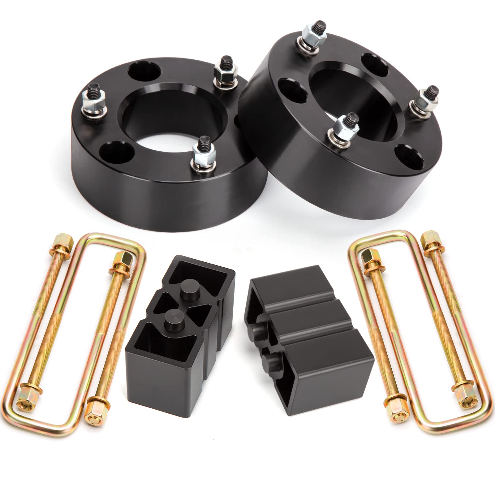 Dynofit 3''F+3''R Leveling Kits Compatible With 2004-2020 Ford F150 2Wd/4Wd, 3 Inch Front And 3 Inch Rear Strut Spacer Suspensio