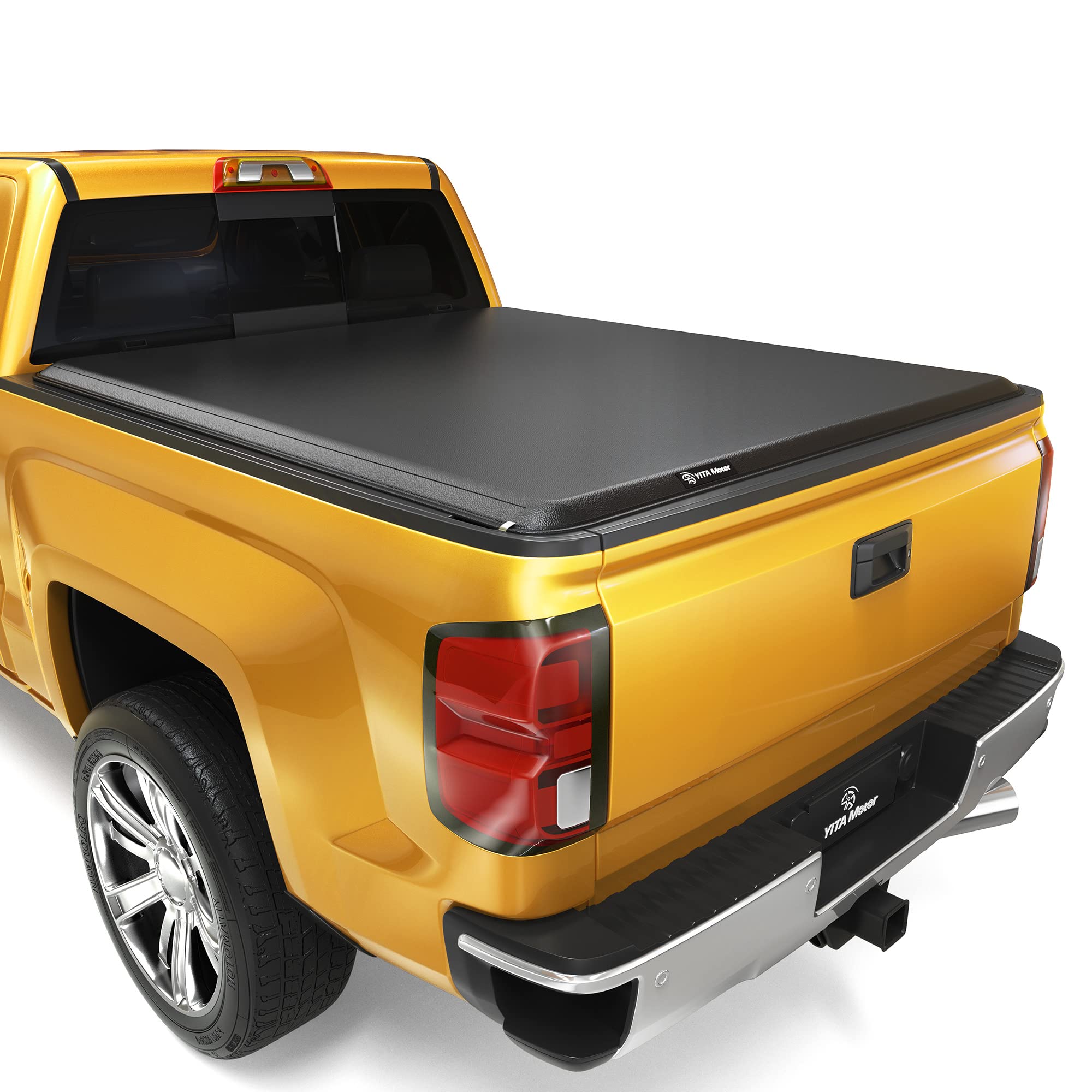 Yitamotor Soft Roll Up Truck Bed Tonneau Cover Compatible With 2014-2018 Chevy Silverado/ Gmc Sierra 1500, 2019 Legacy/ Limited,