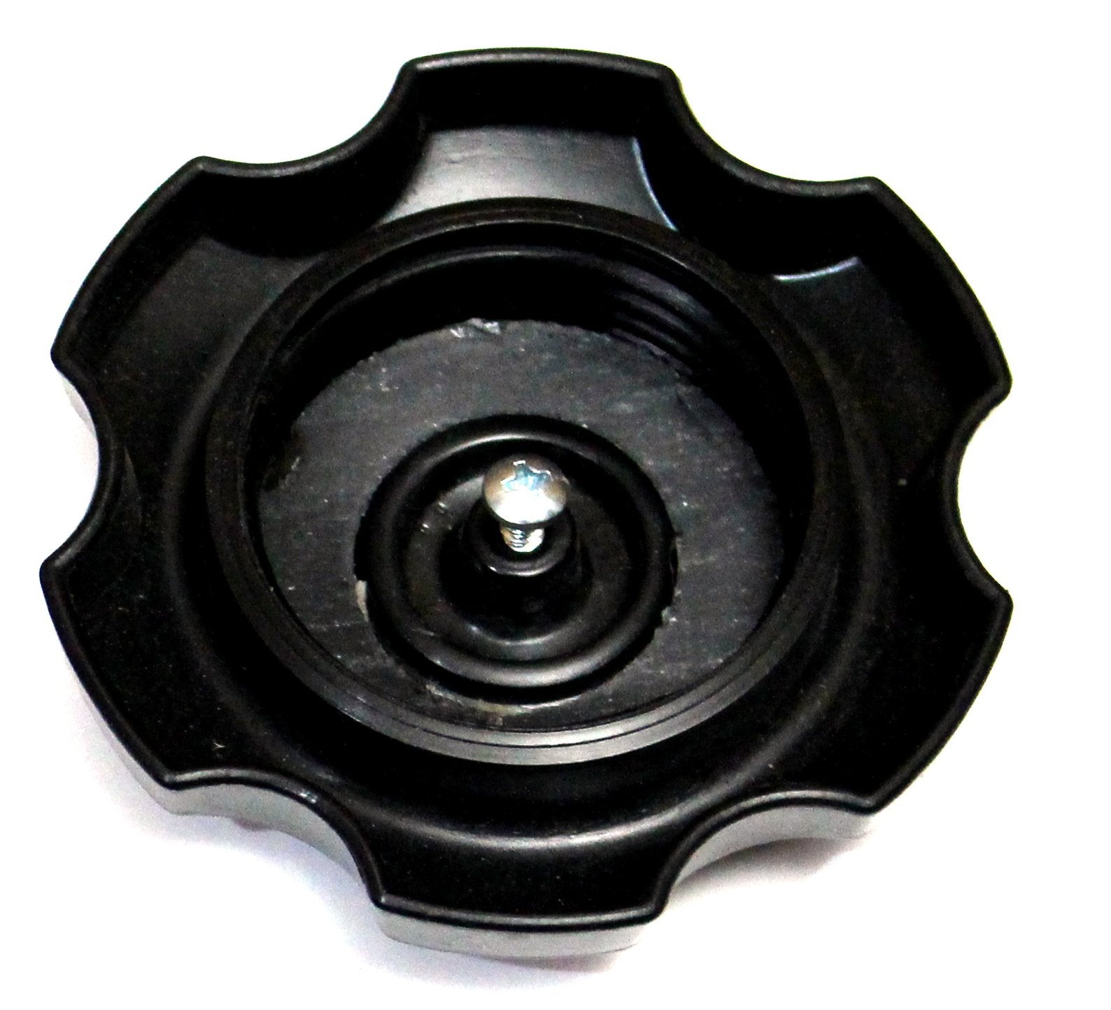 Aftermarket Kawasaki Jet Ski Gas Cap, Gasket & White Fuel Tank Filler Neck Kit Oem # 59231-3734/51049-3714 (Black)