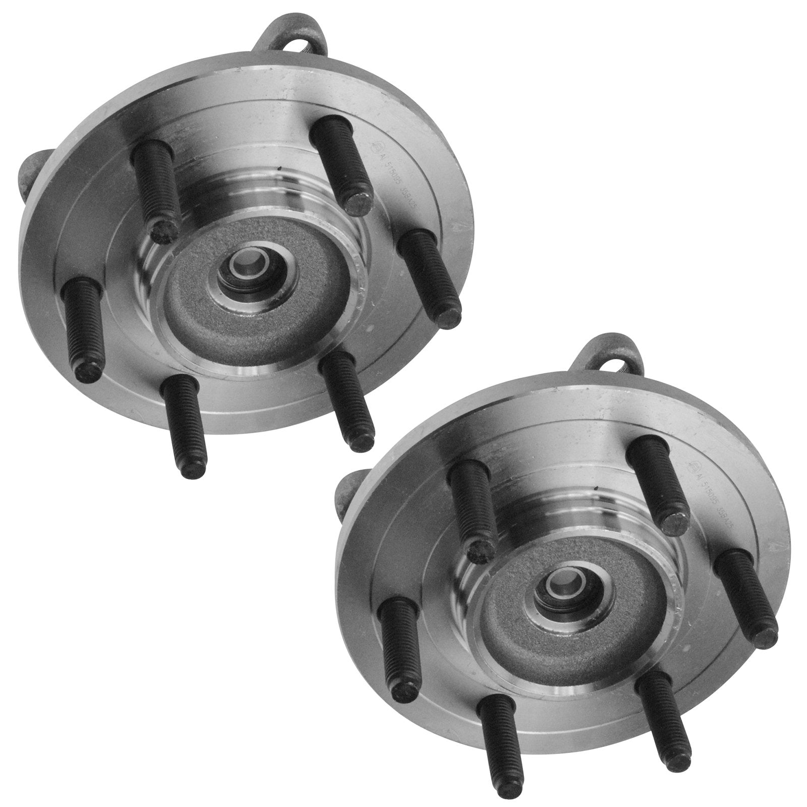 Trq Front Wheel Hub Bearings Assembly Set Compatible With 2007-2010 Ford Expedition Lincoln Navigator