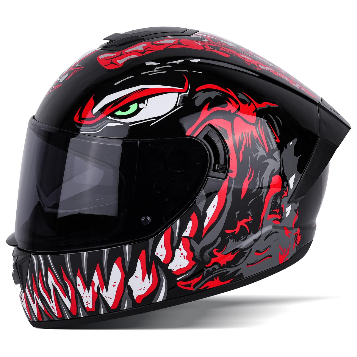 MotuoMr BSDDP Unisex-Adult Full Face Motorcycle Helmet DOT Approved Motorbike Moped Street Bike Racing Crash Helmet with Graphic