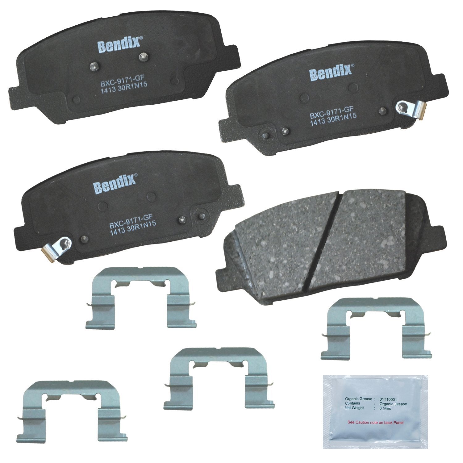 Bendix Priority1 Cfc1413 Ceramic Front Brake Pads For Hyundai Genesis Coupe 2016-2010, Veloster 2016, Kia Optima 2015-2011