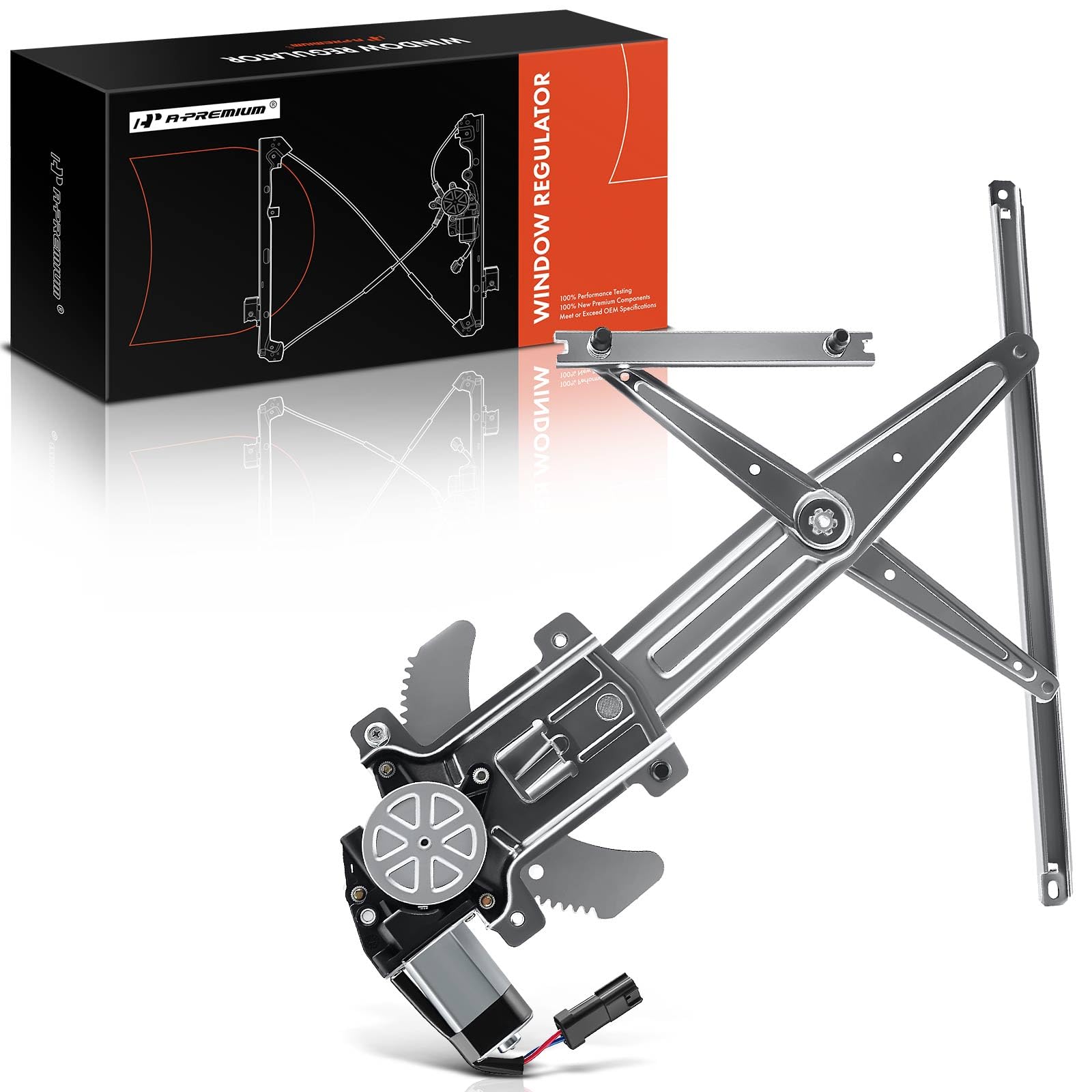 A-Premium Power Window Regulator With Motor Replacement For Chevrolet Colorado Gmc Canyon 2004-2011 Isuzu I-280 I-290 I-350 I-37