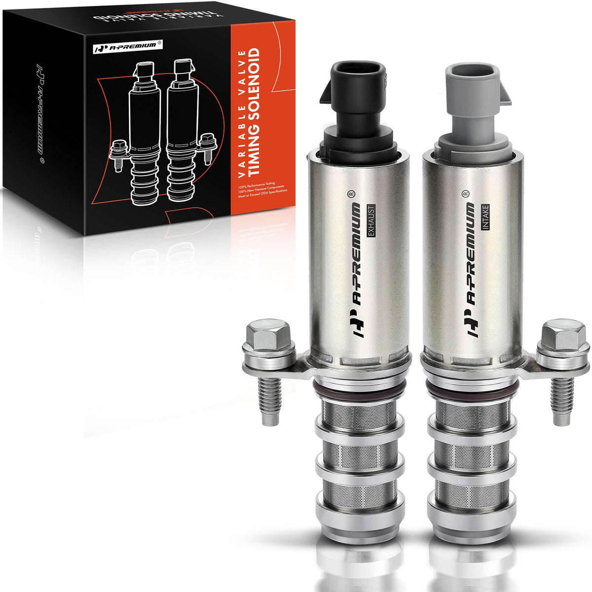A-Premium VVT Intake & Exhaust Camshaft Position Actuator Solenoid Valve Kit Compatible with Chevy GMC Equinox Malibu Cobalt HHR