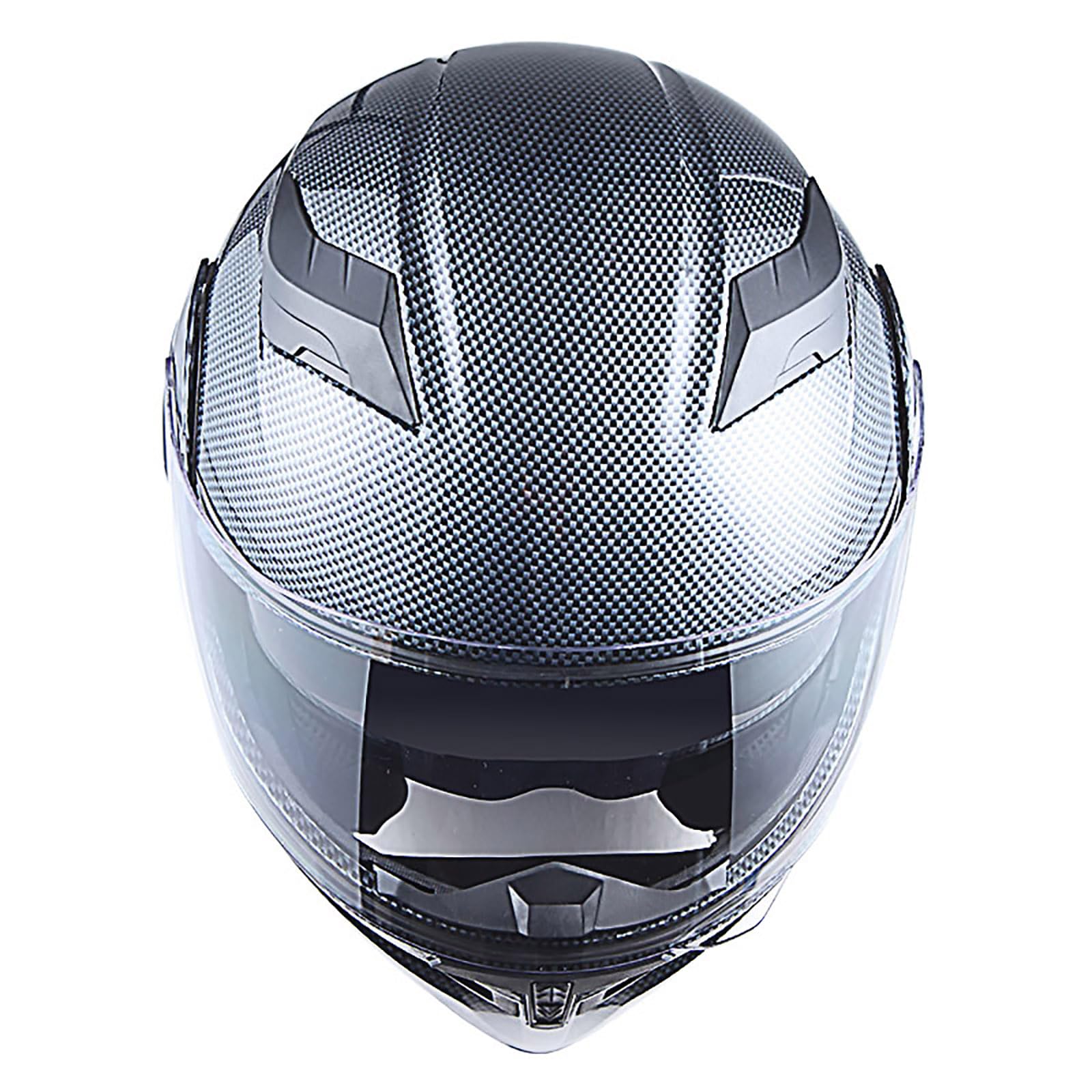 1Storm Motorcycle Modular Full Face Helmet Bike Flip Up Dual Visor Sun Shield: Hb89 Carbon Fiber Black