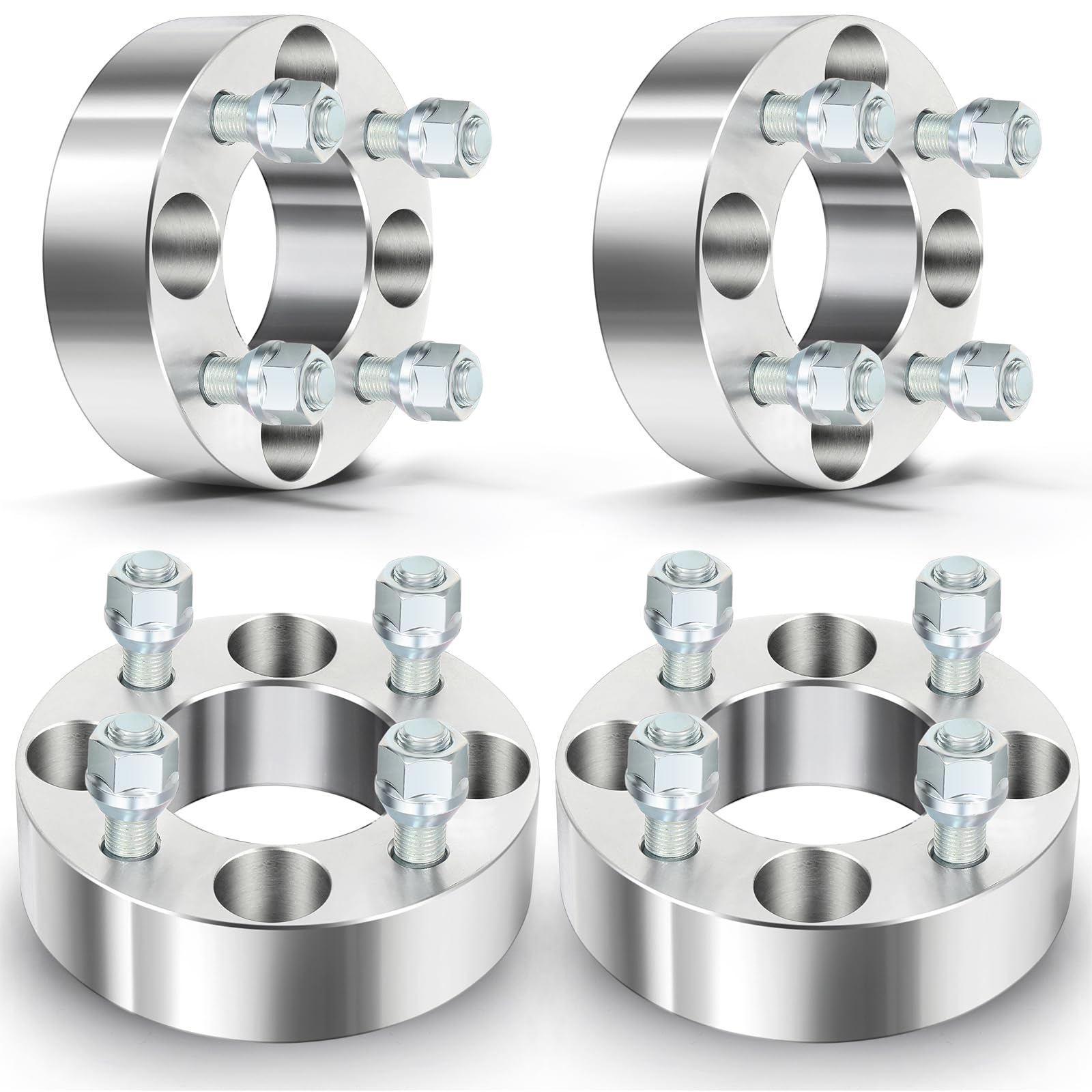 Eccpp 4X Atv Wheel Spacers 4X4 To 4X4 4X101.6Mm 2 Inch 4 Lug 1/2' Studs 68.5Mm Fits For Ez Go For Ezgo For Club Car For Golf Cart Wheel Spacer