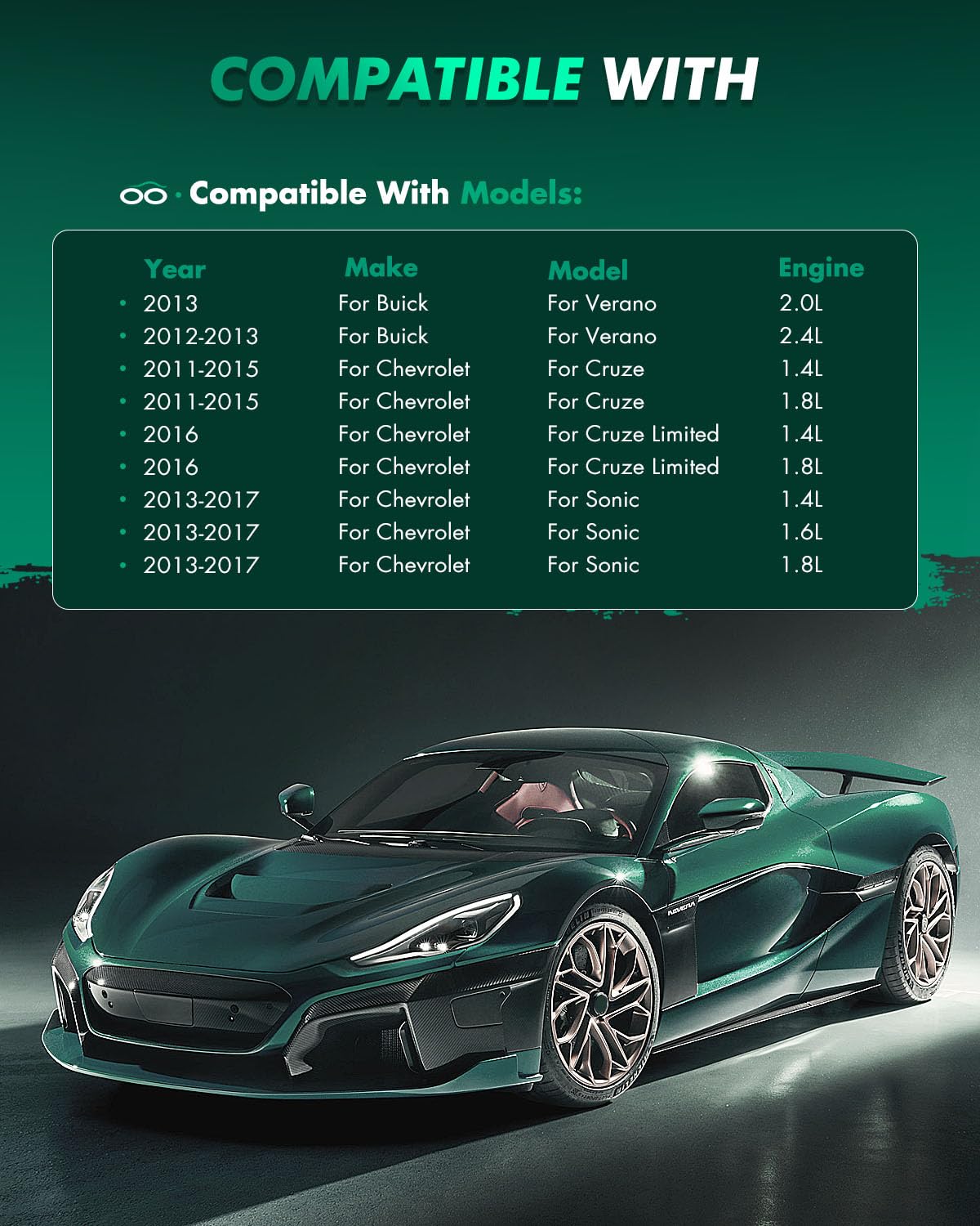 Scitoo D1522 D1468 Front Ceramic Rear Semi-Metal Brake Pad Sets Fit For Chevrolet Cruze 2011-2015,For Chevrolet Cruze Limited 20