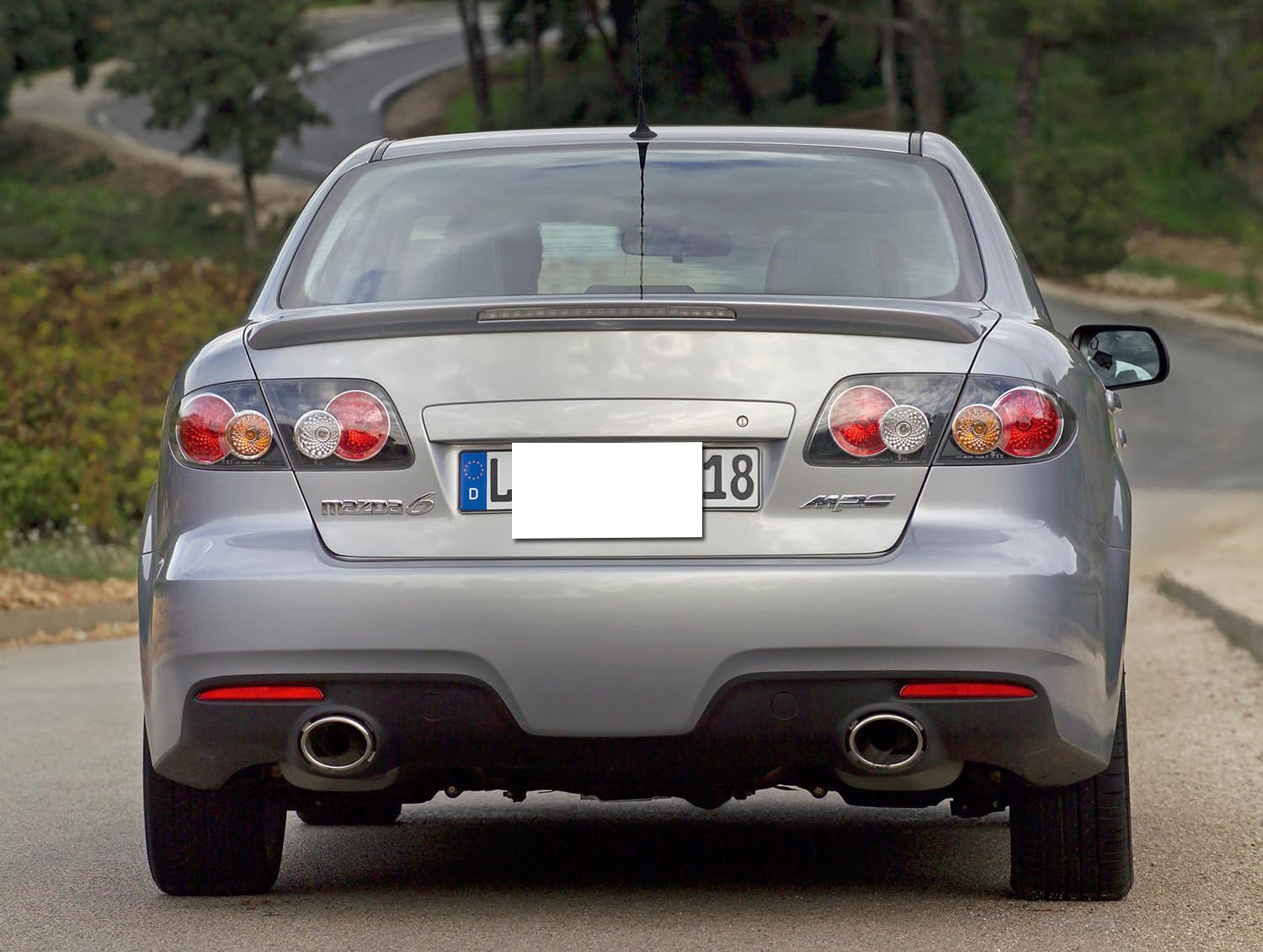 Ijdmtoy Red Rear Bumper Reflector Lens Replacement Compatible With 2003-2008 Mazda 6 4-Door Sedan, Oe-Spec Lh Rh Assembly