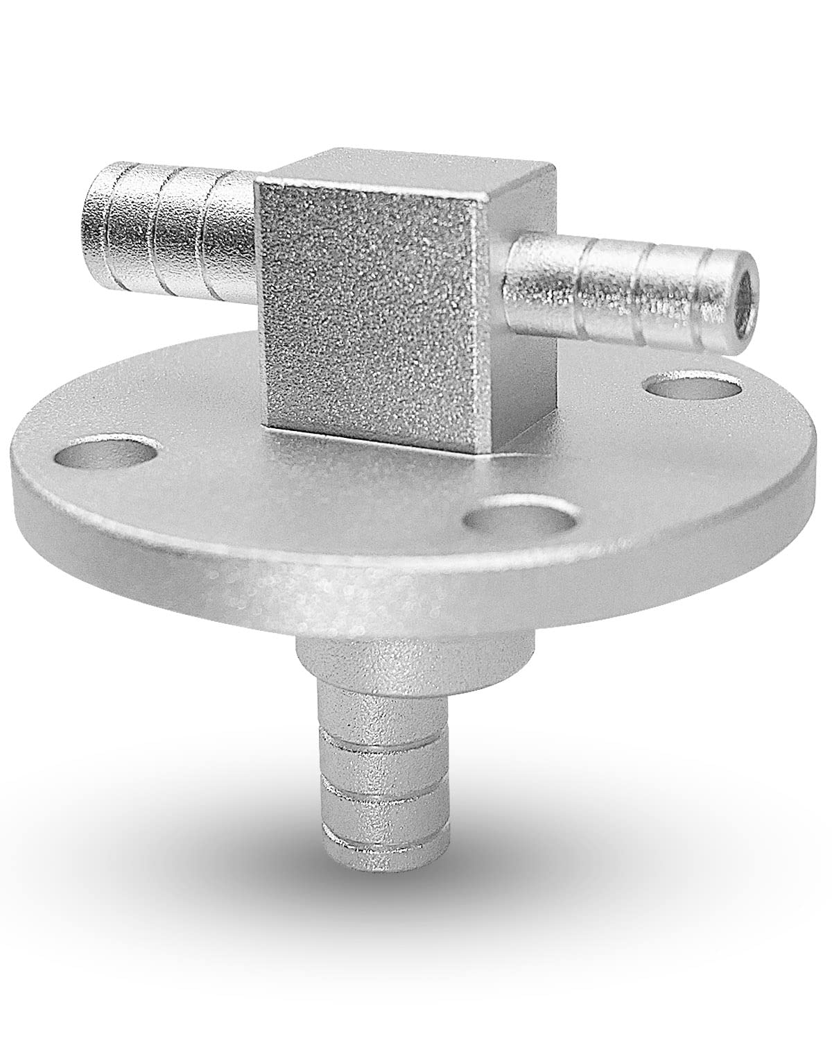 Billet Fuel Pickup Gas Pump Tank Compatible With Yamaha Rhino 660 450 Carb Models, 6061-T6 Aluminium Oil Pump Tank, Silver