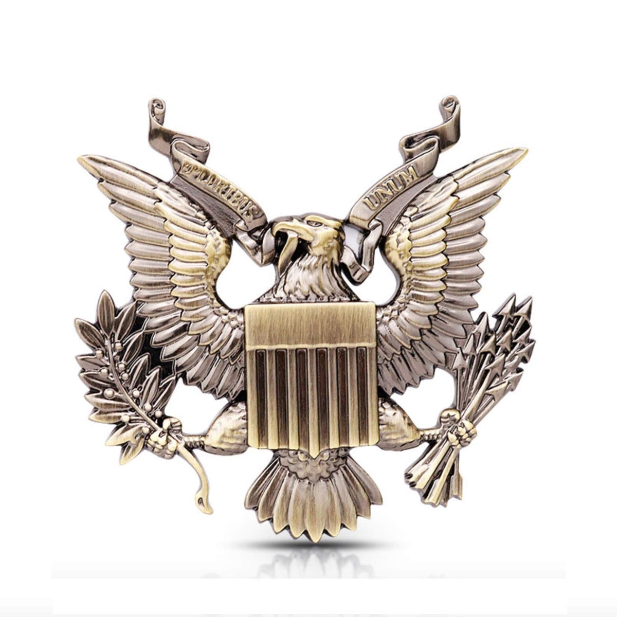 United States Military Us Army Metal Car Emblem Sticker Decal (Bronze)