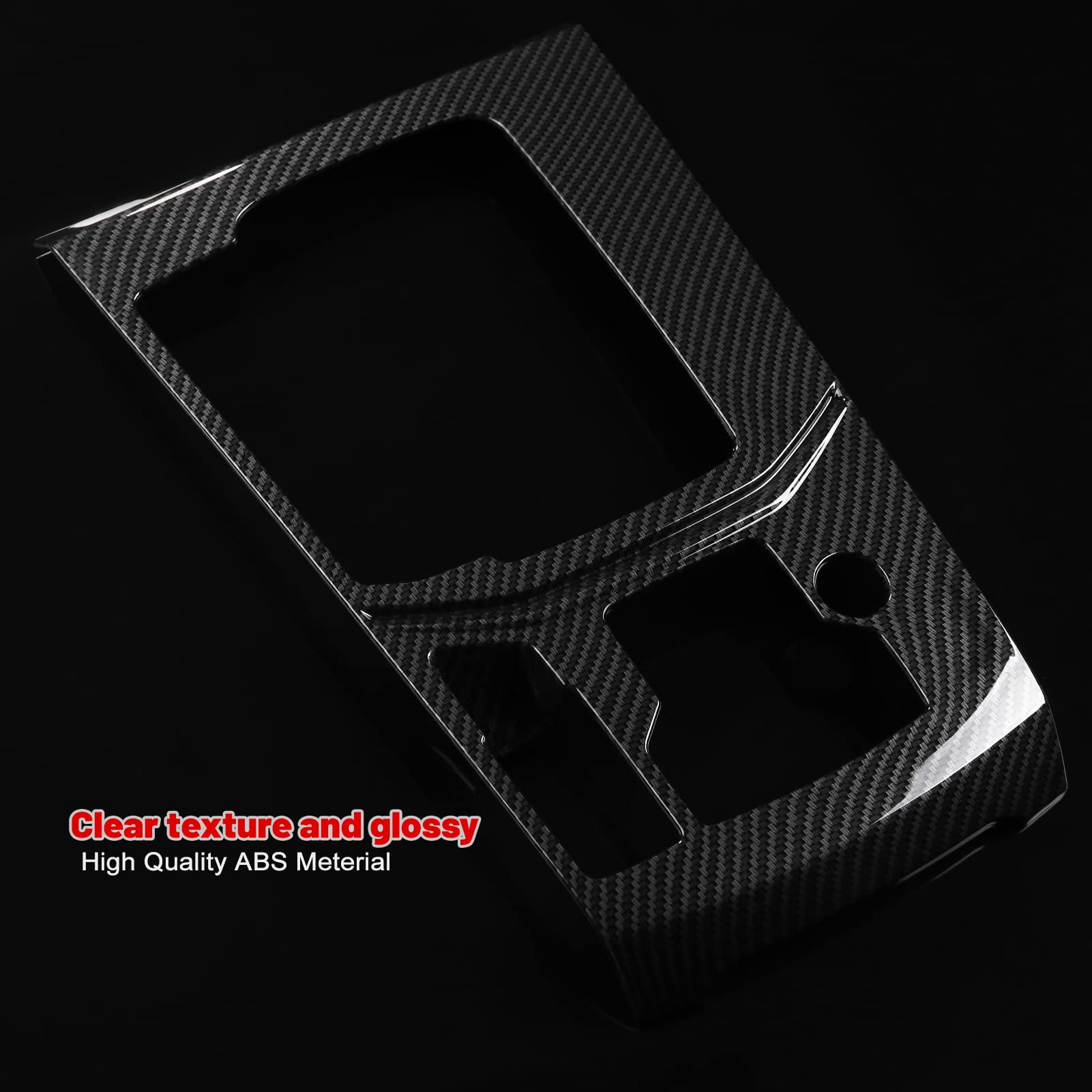 Anfokas Compatible With Mazda Cx-5 2025 2024 2023 2022 2021 2020 2019 2018 2017 Accessories Car Center Console Cover Gear Panel Gear Shift Knob Cover Trims Frame -Abs Carbon Fiber Style
