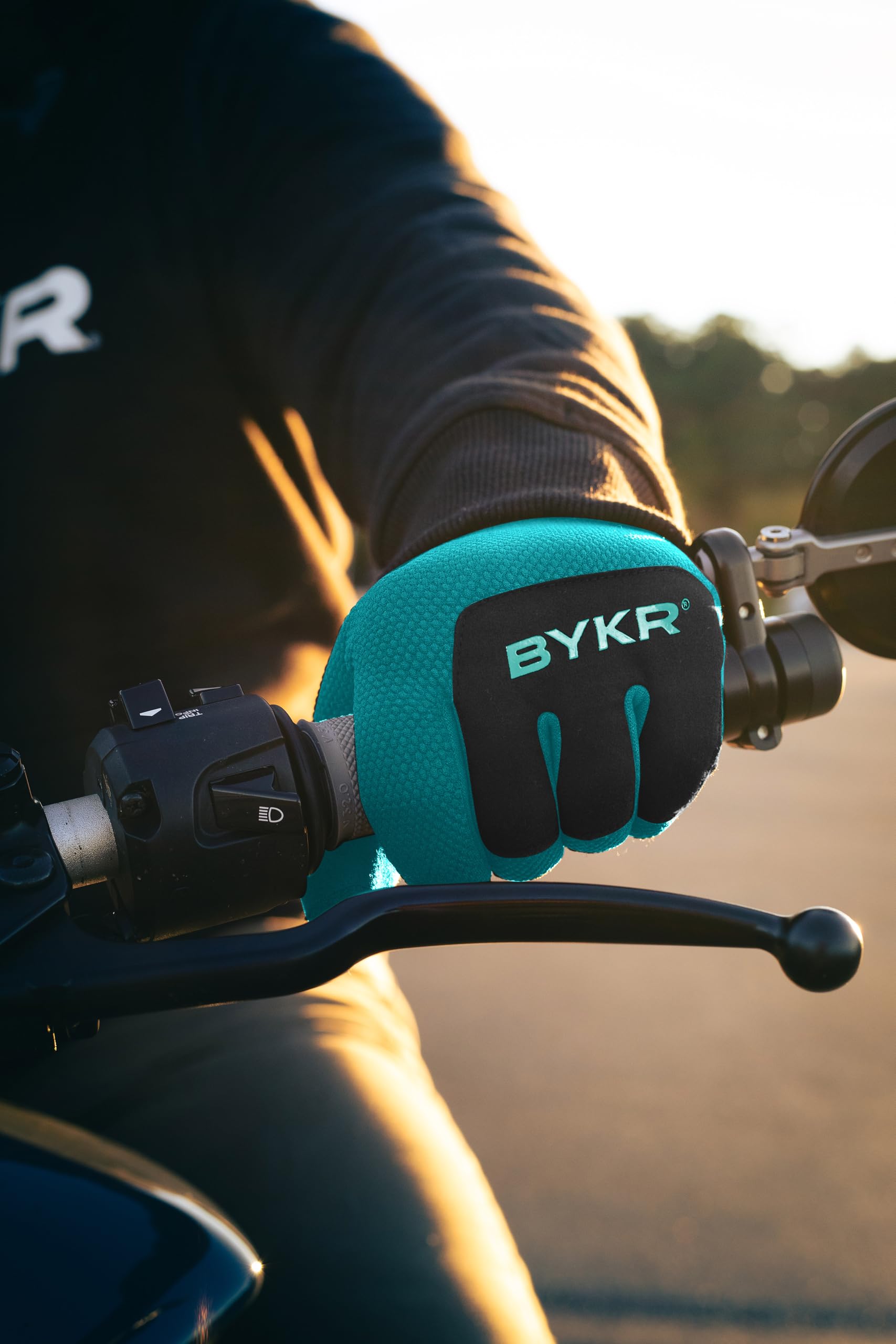 Bykr All-Weather Motorcycle Gloves For Men & Women - Protection For Dirt Bike, Bmx, Mx, And Atv Riding - Blue Xxl