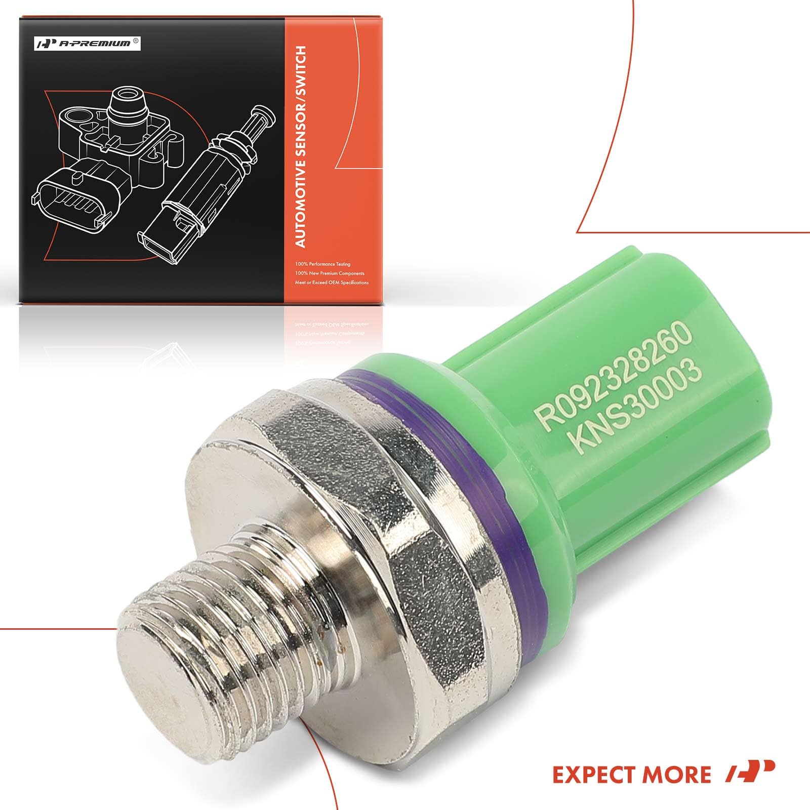 A-Premium Knock Sensor Compatible With Honda Civic 2006-2011, S2000 2006-2009 & Acura Csx 2006-2011, L4 2.0L 2.2L, Replace# 3053