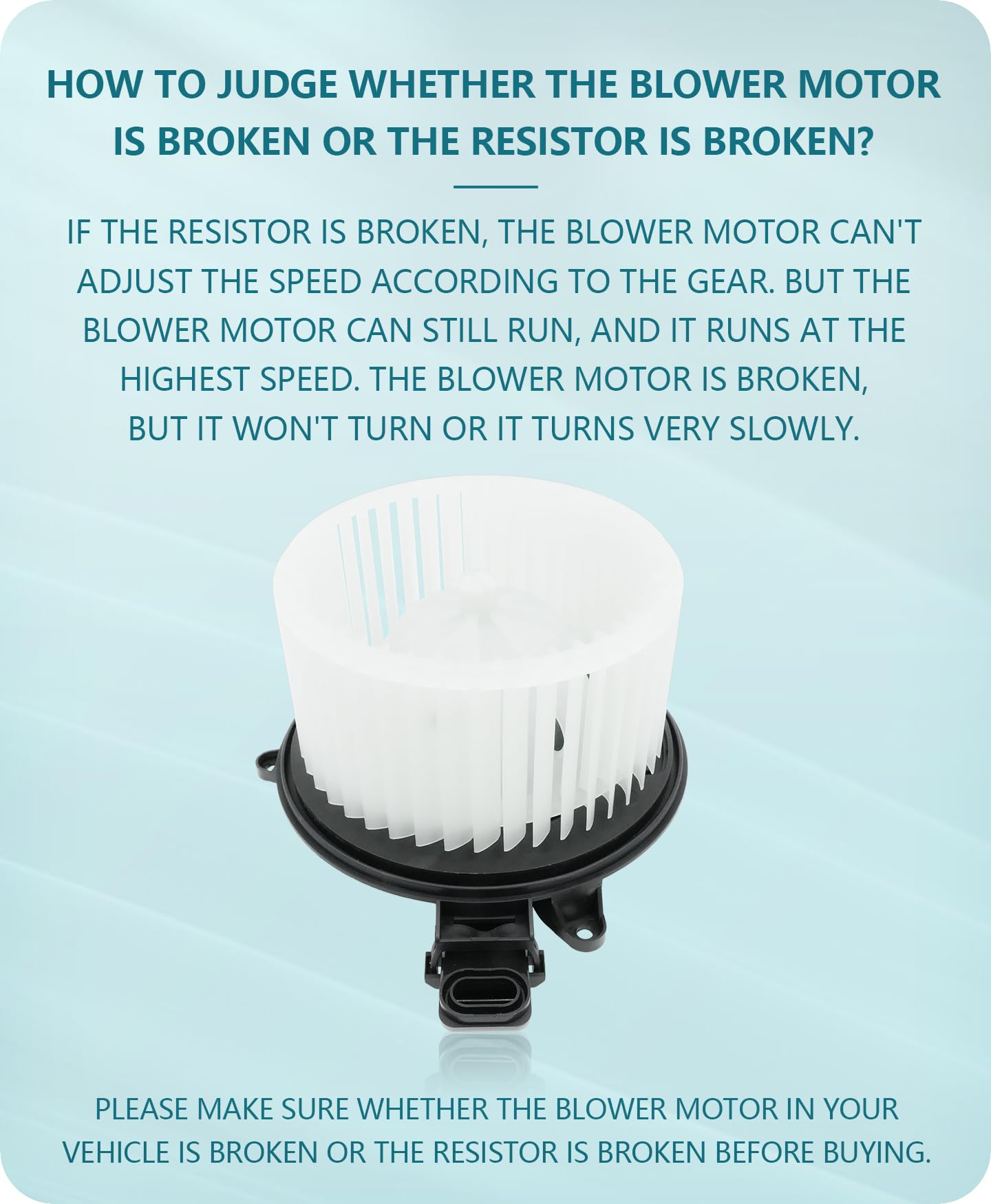 Marsflex Blower Motor Front 700237 For Ford 2009 2010 2011 2012 2013 2014 F150, 2009-2014 2015 2016 2017 Ford Expedition Lincoln