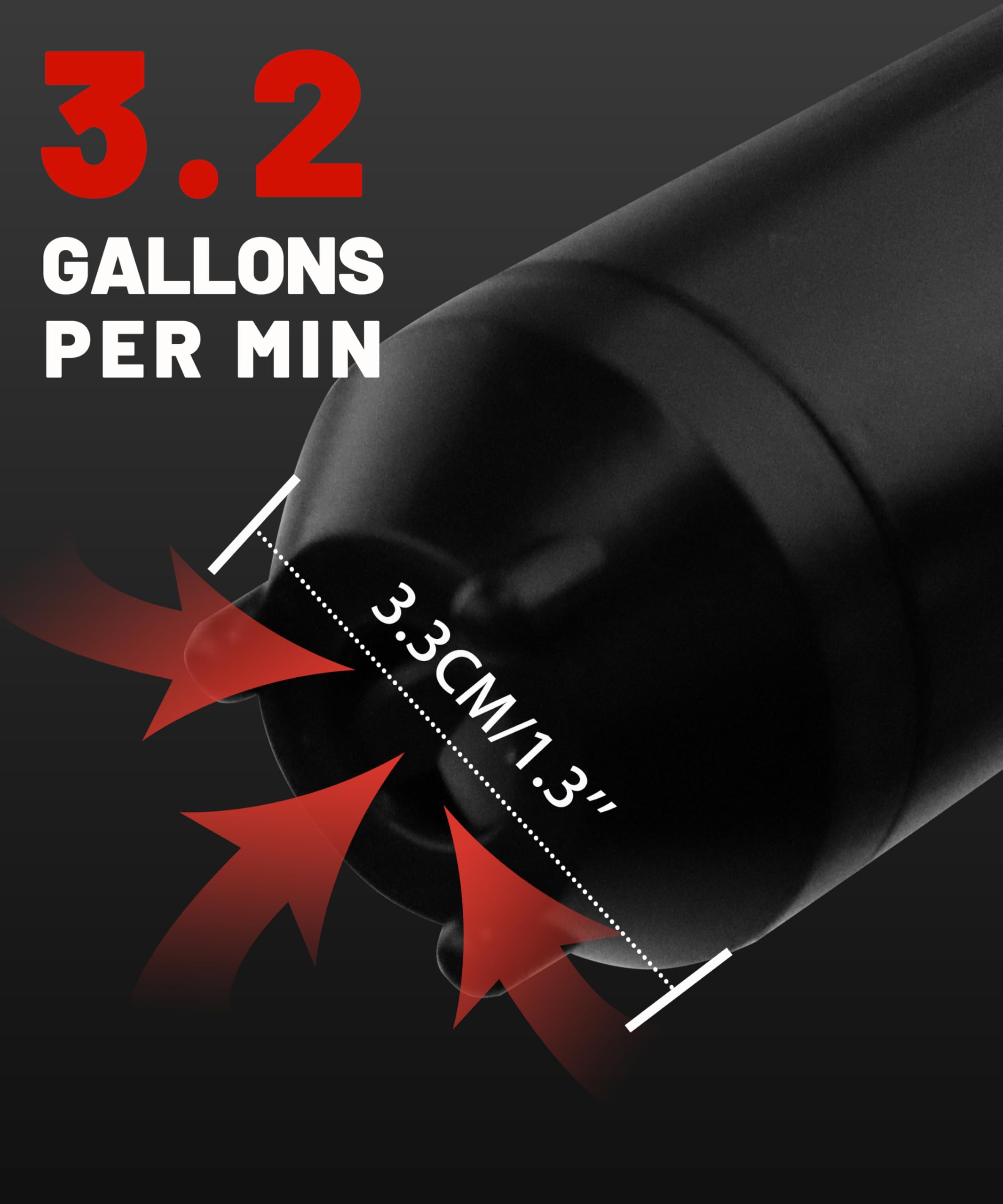 FUELIO Rechargeable Gas Can Pump - Electric Fuel Transfer Pump with Auto Shut Off Nozzle, Fix Clip, Extra Long Hose, 3 Adapters,