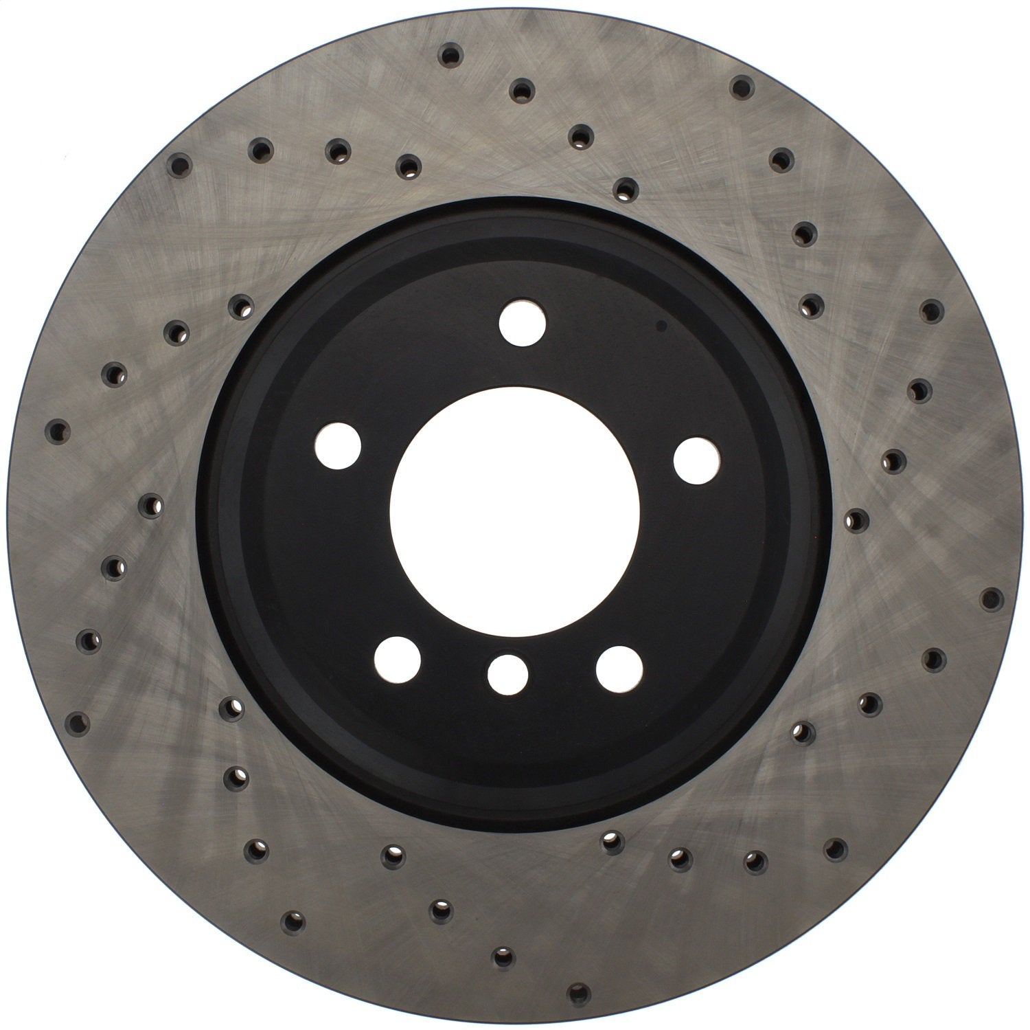 StopTech 128.34093L Sport Front Left Cross Drilled Disc Brake Rotor - Fits Select BMW 3 Series and X1 Vehicles