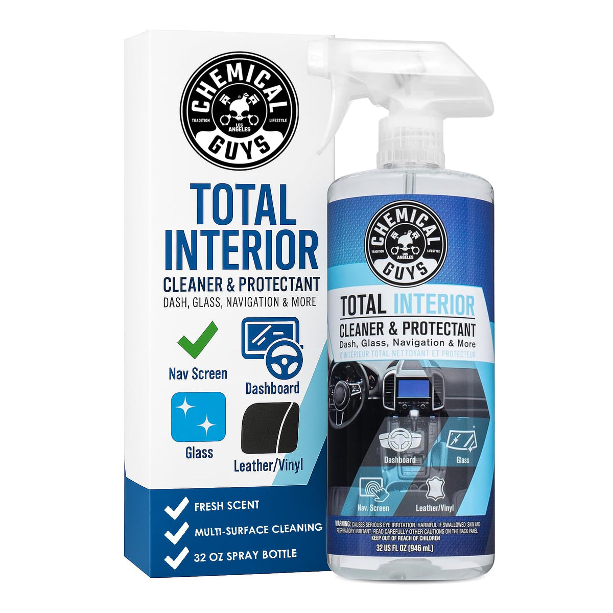Chemical Guys Total Interior Cleaner And Protectant, Safe For Cars, Trucks, Suvs WBCARB0D994LTW3