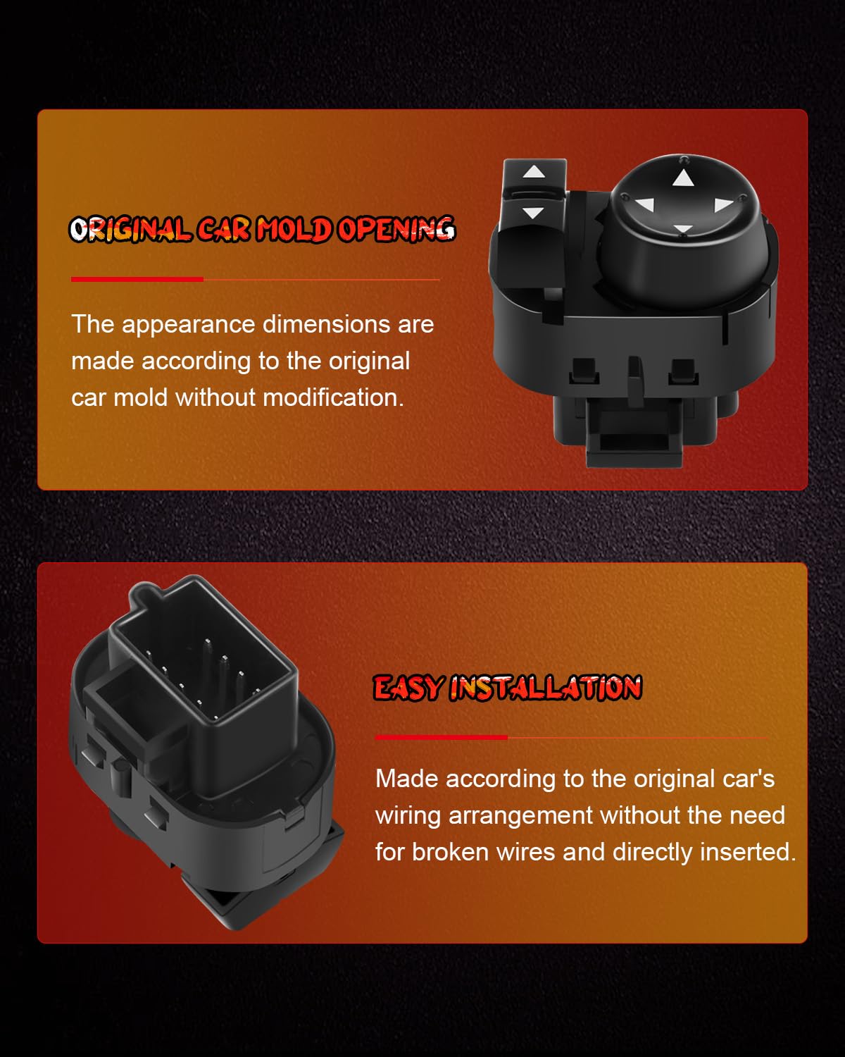 Power Mirror Switch Replacement Fit For 2007-2013 Chevy Silverado 1500 2007-2014 Chevy Silverado 2500 Hd 2007-2013 Gmc Sierra 15