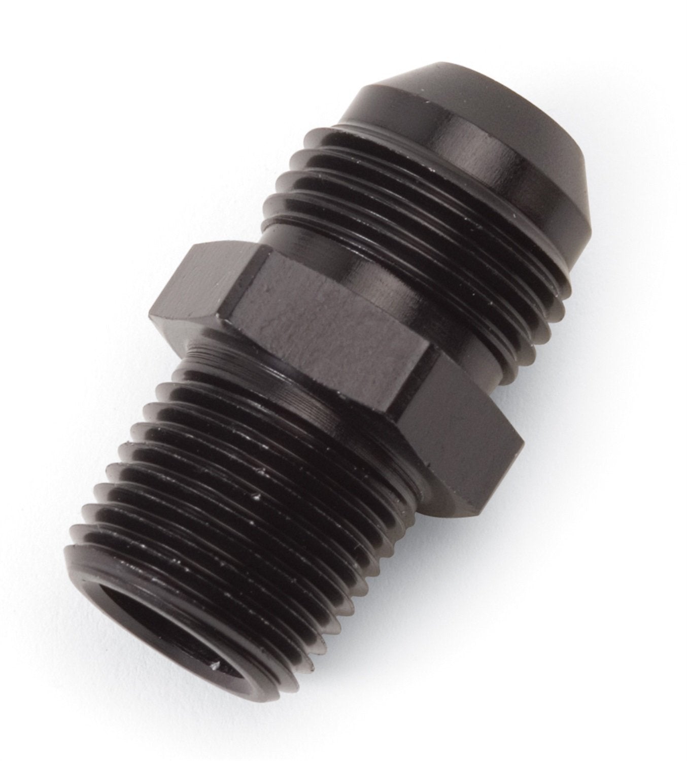 Edelbrock 660453 Black Proclassic Straight Adapter Fitting