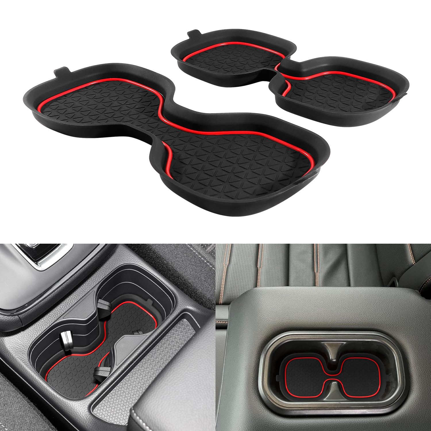Kentuto 3D Cup Holder For Honda Crv Accessories 2023 2024 2025 Center Console Liner Inserts Silicone Anti-Dust Coaster Mat Pad I