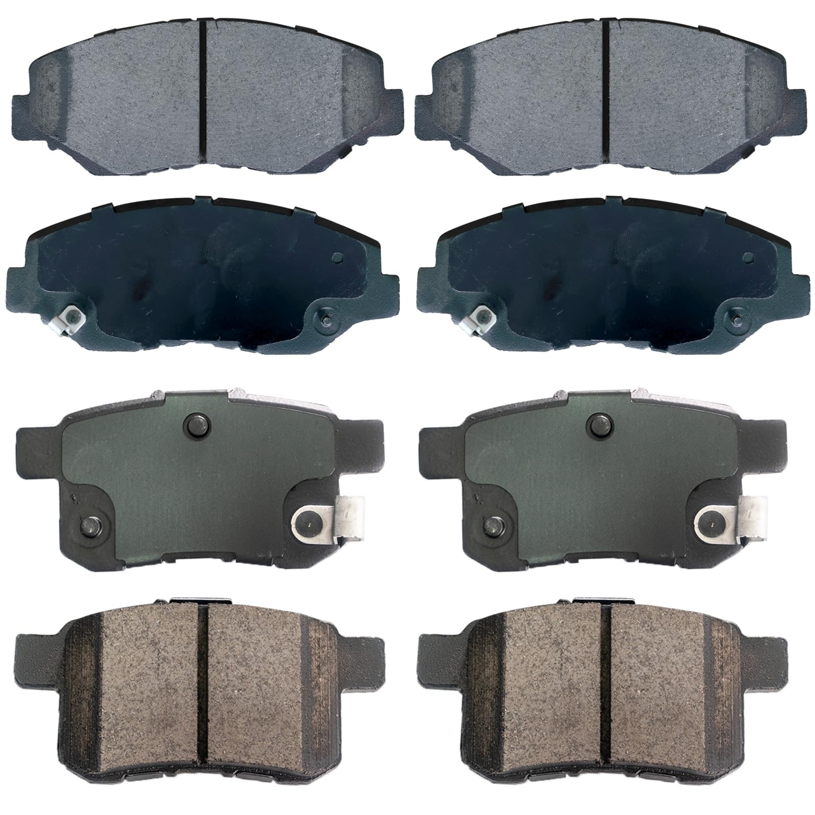EXPPOWER Replacement for Front Carbon Fiber Ceramic Brake Pads For Acura ILX 2013-2015,For Honda Civic 2012-2015,For Honda For A