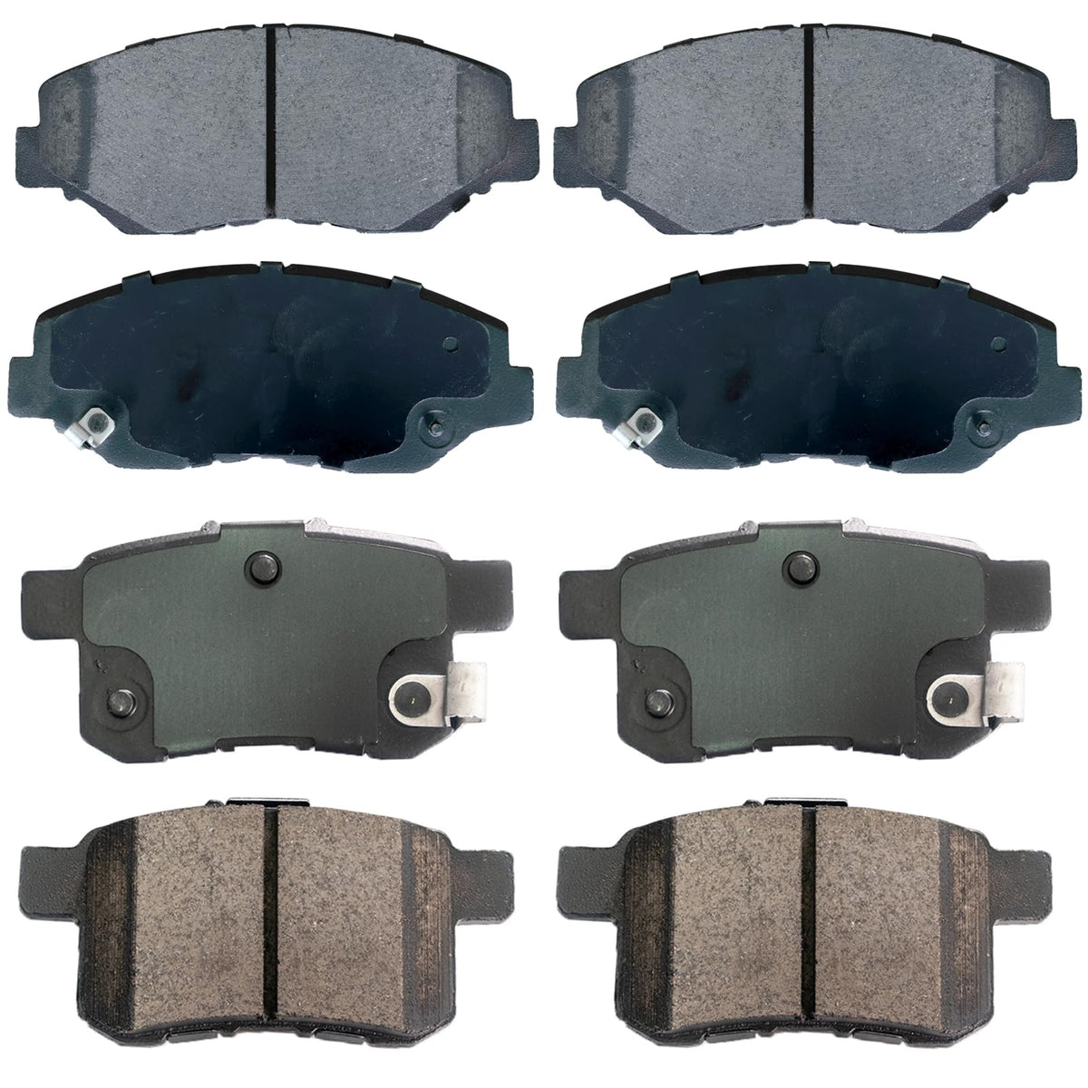 EXPPOWER Replacement for Front Carbon Fiber Ceramic Brake Pads For Acura ILX 2013-2015,For Honda Civic 2012-2015,For Honda For A
