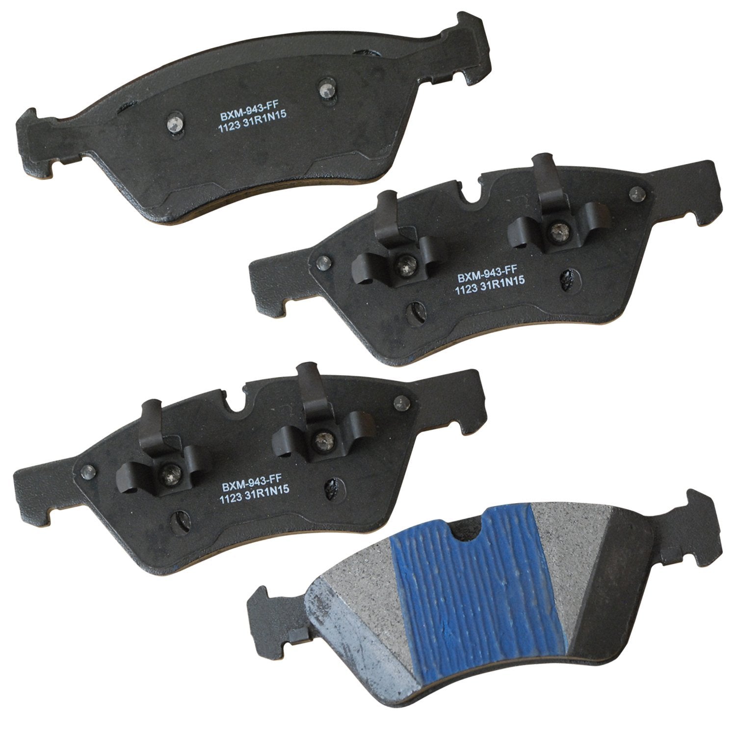 Bendix Premium Sbm1123 Semi-Metallic Front Brake Pads For Select Models Mercedes-Benz E280, E350, E500, E550, Gl320, Gl350, Gl45