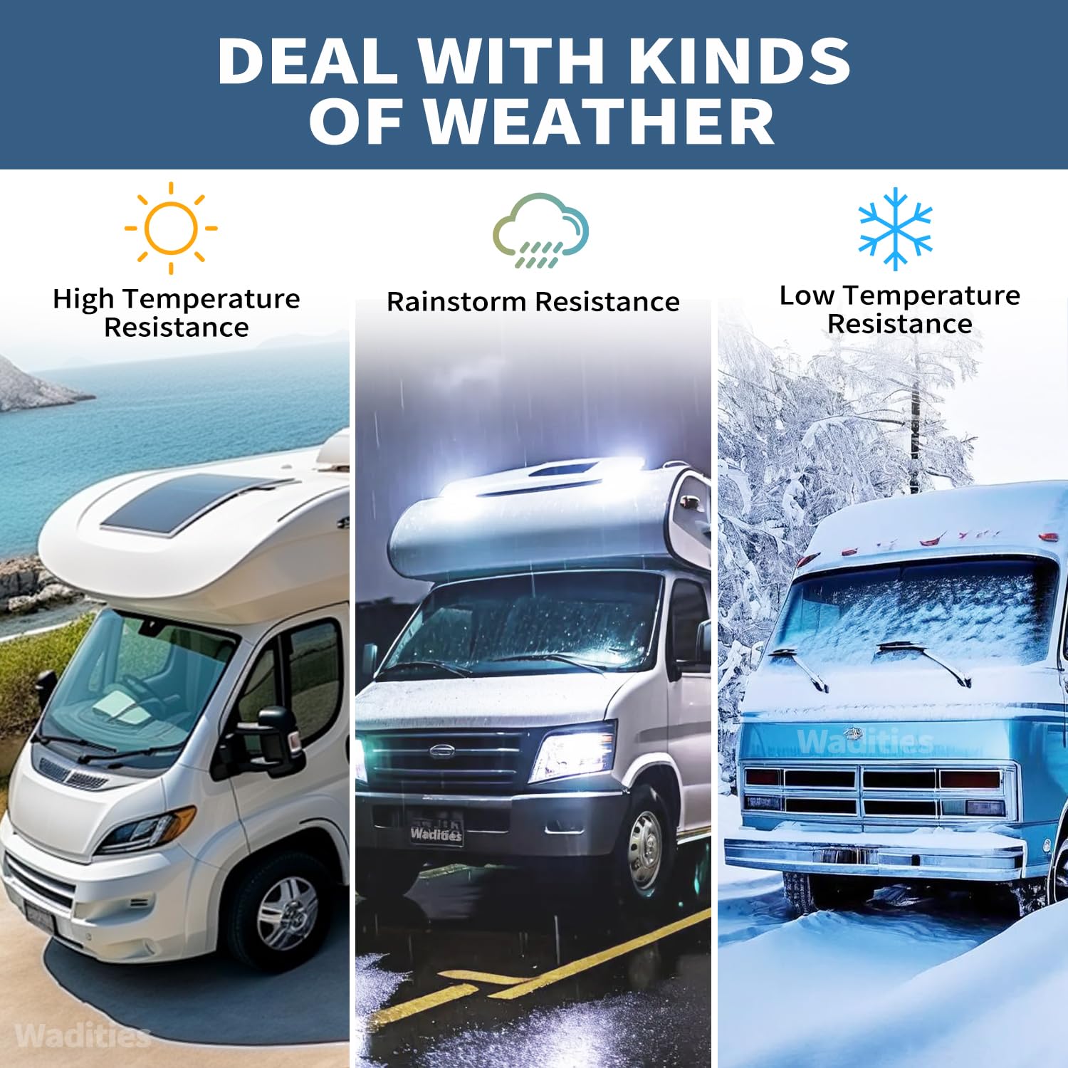 Rv Roof Coating White, Wadities Waterproof Solar Reflective Sealant, Flexible Rv Roof Sealant For Campers, Trailers, Motorhomes,