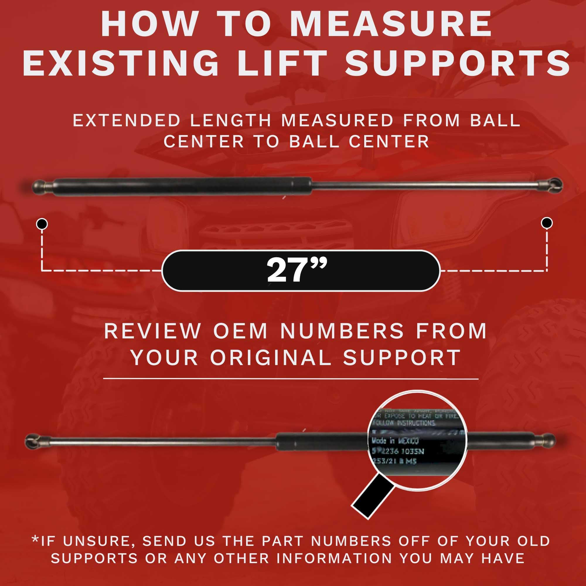 Lift Supports Depot Qty (2) Fits Ex35 Ex37 Qx50 2008 To 2016 Front Hood Lift Support Shocks Struts