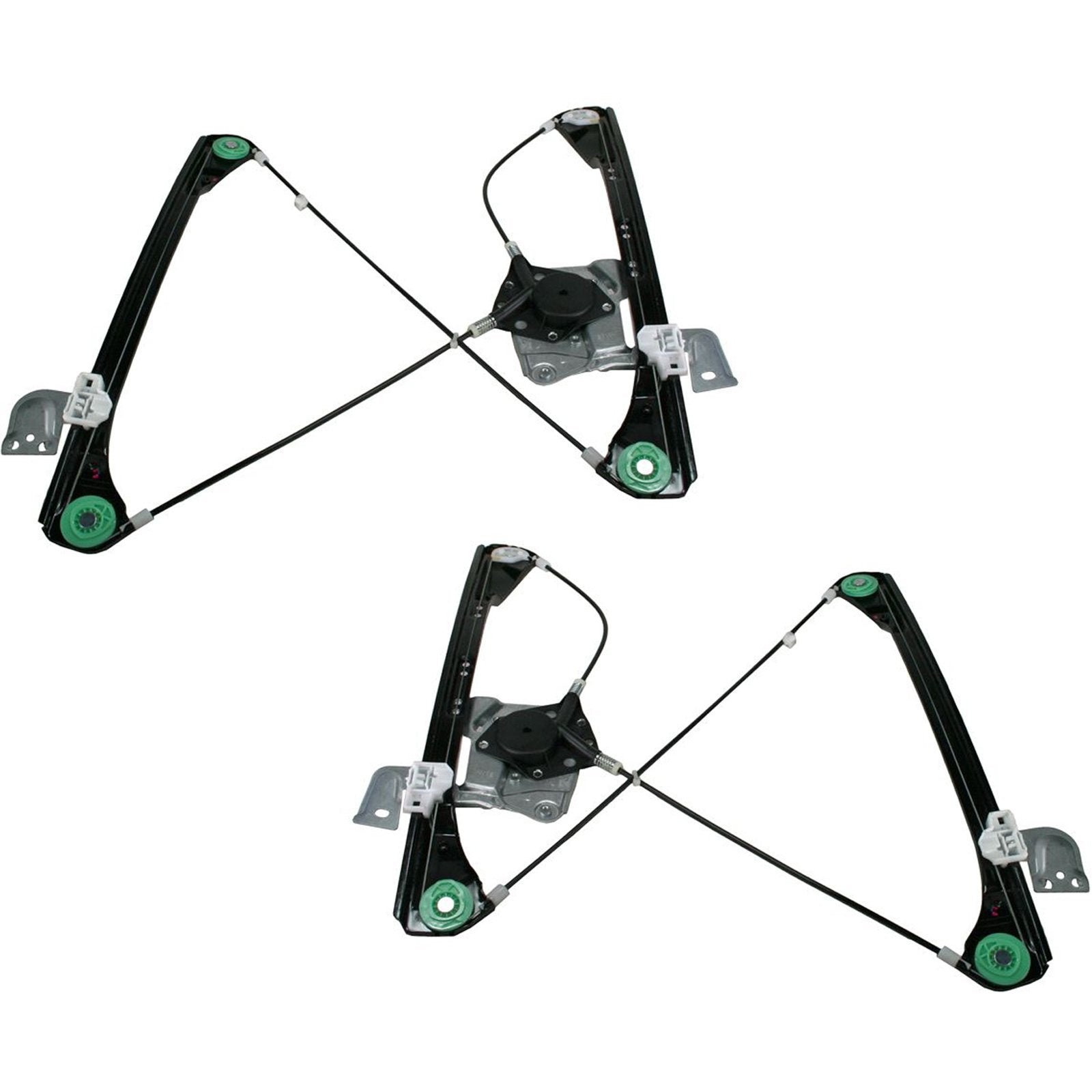 Trq Front Power Window Regulator Set Compatible With 1999-2004 Oldsmobile Alero 1999-2005 Pontiac Grand Am