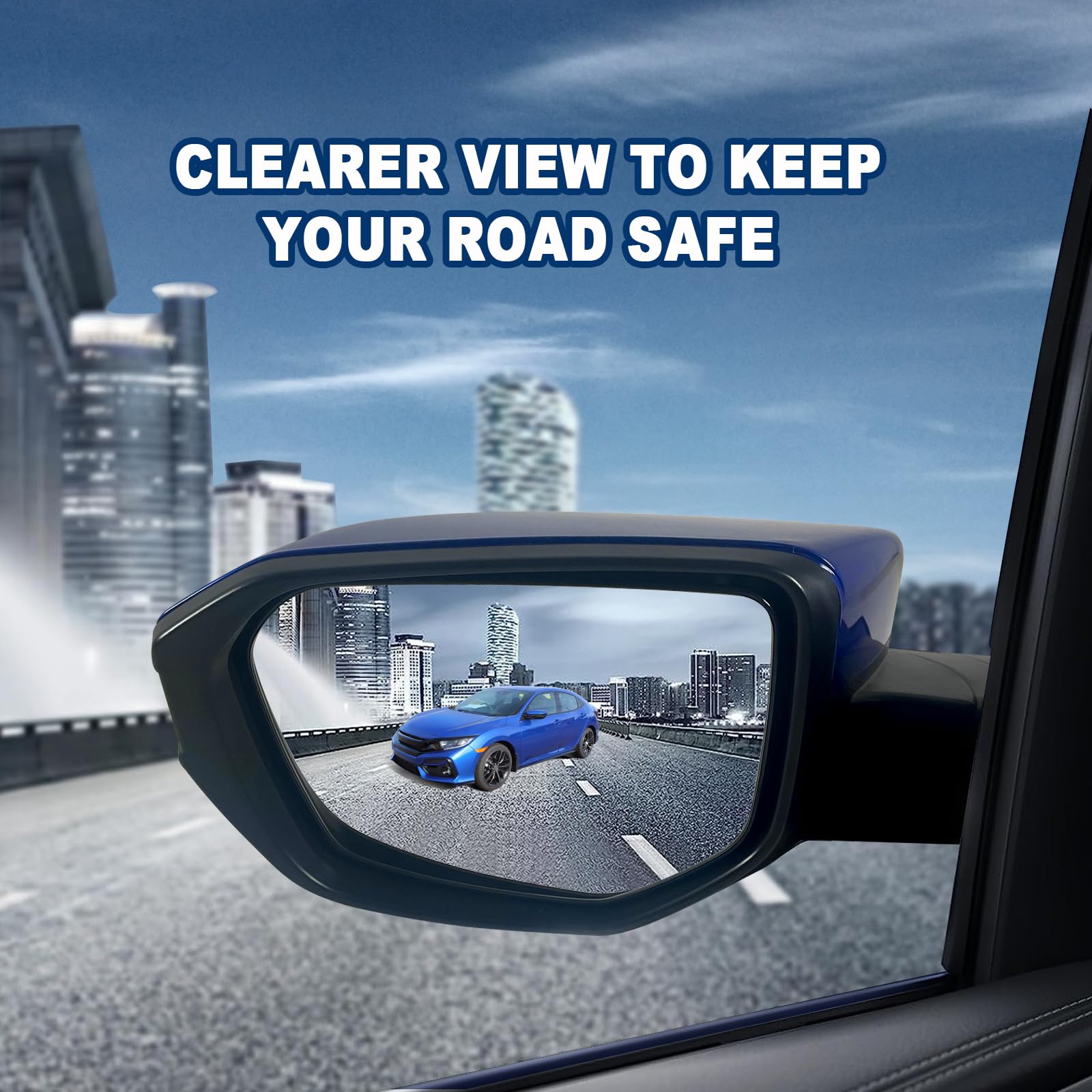 Lqito Left Driver Side Door Mirror For 2016-2021 HONDA CIVIC LX SE Sport with Power Mirror Ajust Manual Fold Non-Heated Match to