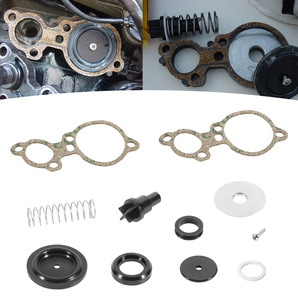 803062T1 Poppet Valve Kit Fit for Mercury 135-200hp 2.0L 2.5L V6, for Magnum II Magnum III XR4 XR6 V135 V150 V175 V200 Replace O