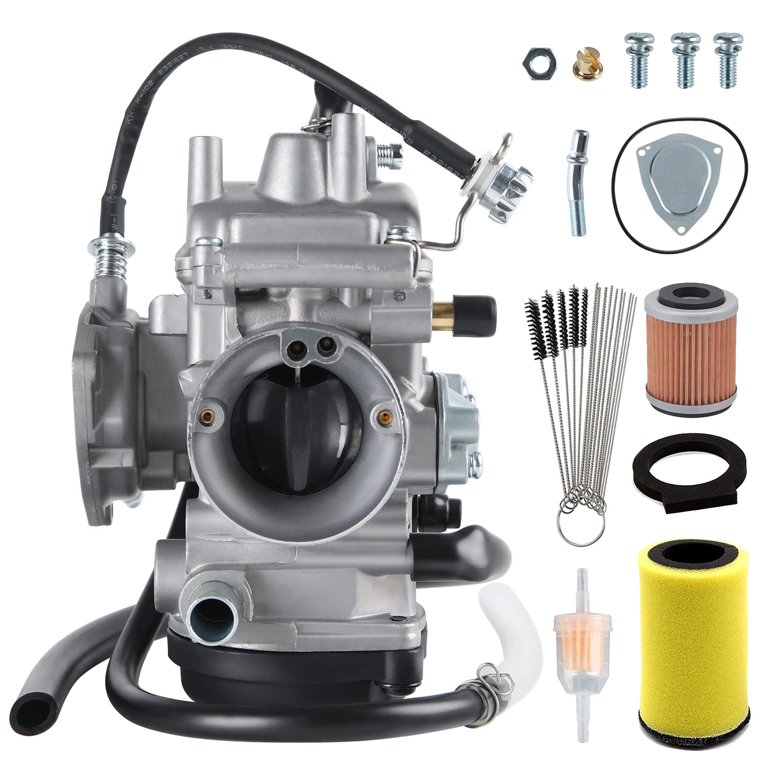 Carburetor Compatible With Yamaha 2000-2006 Big Bear Yfm 400 Yfm400,Kodiak 400,2007-2010 Wolverine 450,2007-2014 Grizzly 350 450