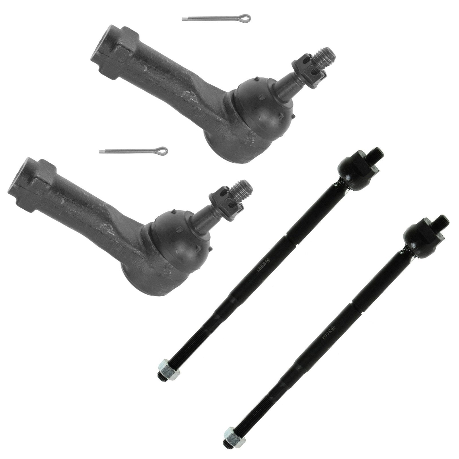 Trq Front Tie Rod Set Compatible With 2005-2010 Chevrolet Cobalt 2006-2011 Hhr 2007-2009 Pontiac G5 2003-2007 Saturn Ion