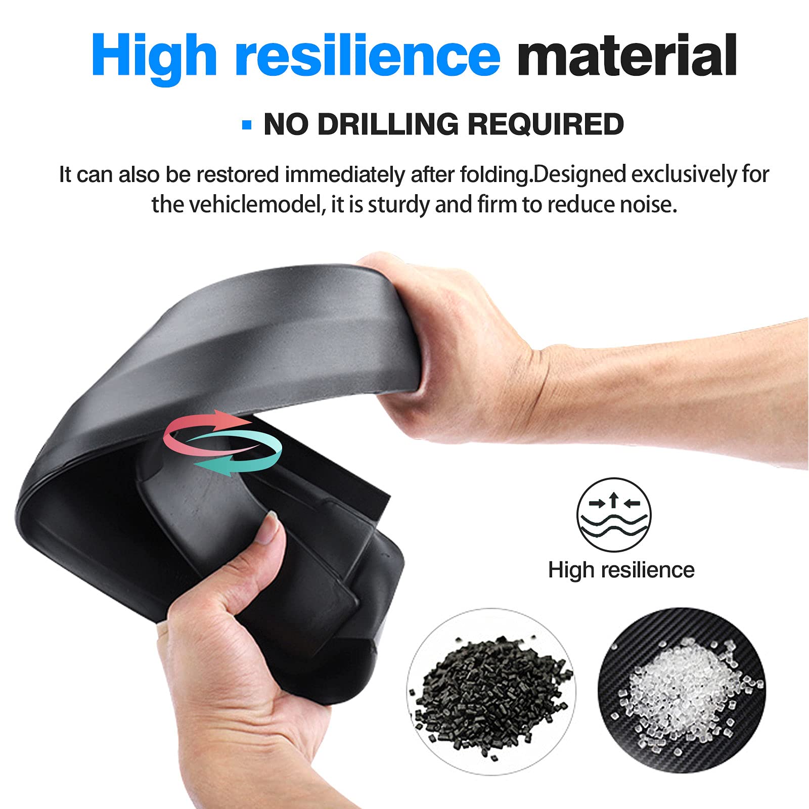 Autorder Mud Flaps Splash Guards For Toyota Highlander 2025 2024 2023 2022 2021 2020 Accessoreis Mudflap Fender Flares Front And