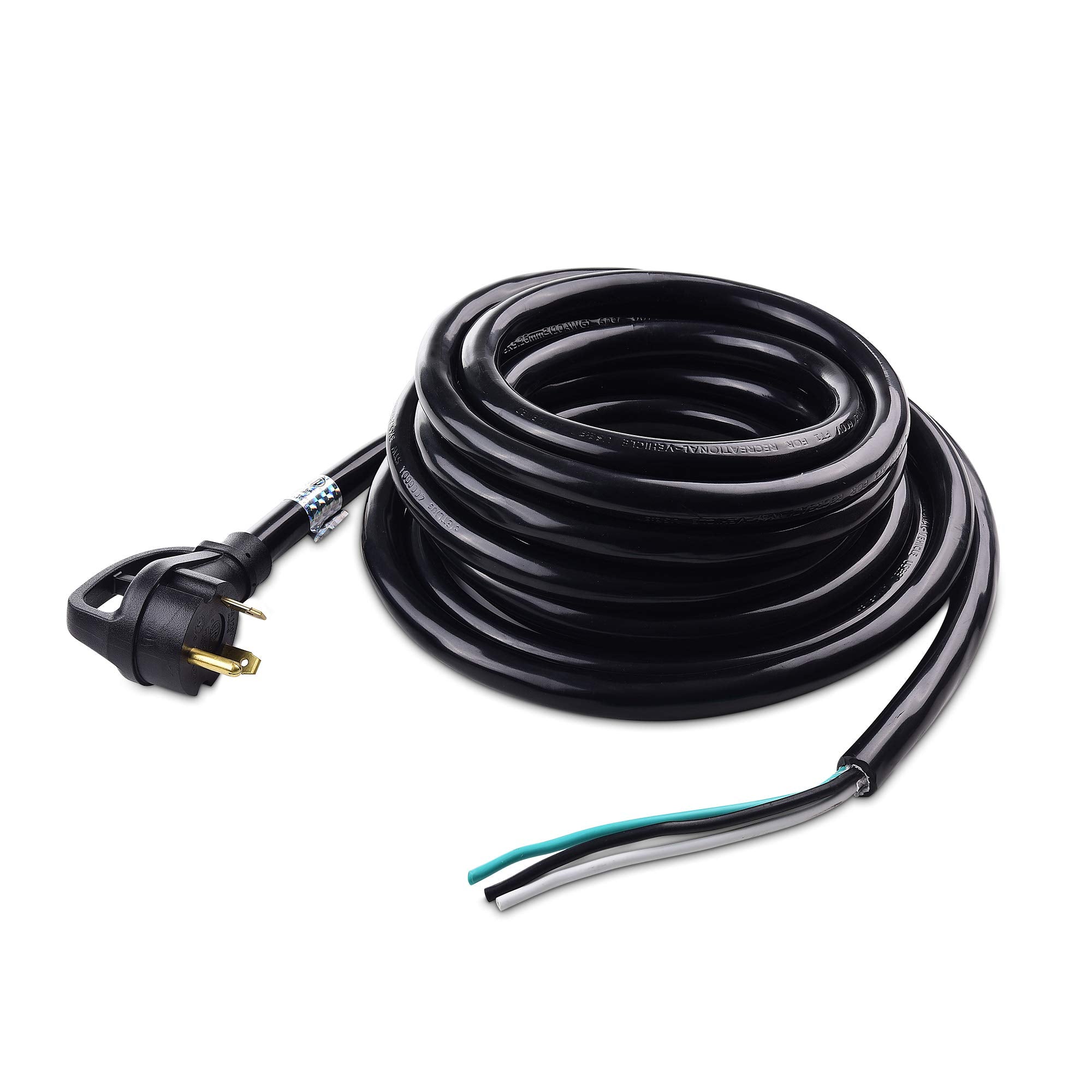 Cable Matters 3 Prong Replacement 30 Amp Rv Power Cord 25 Ft (Nema Tt-30P To Roj 3 Wire)
