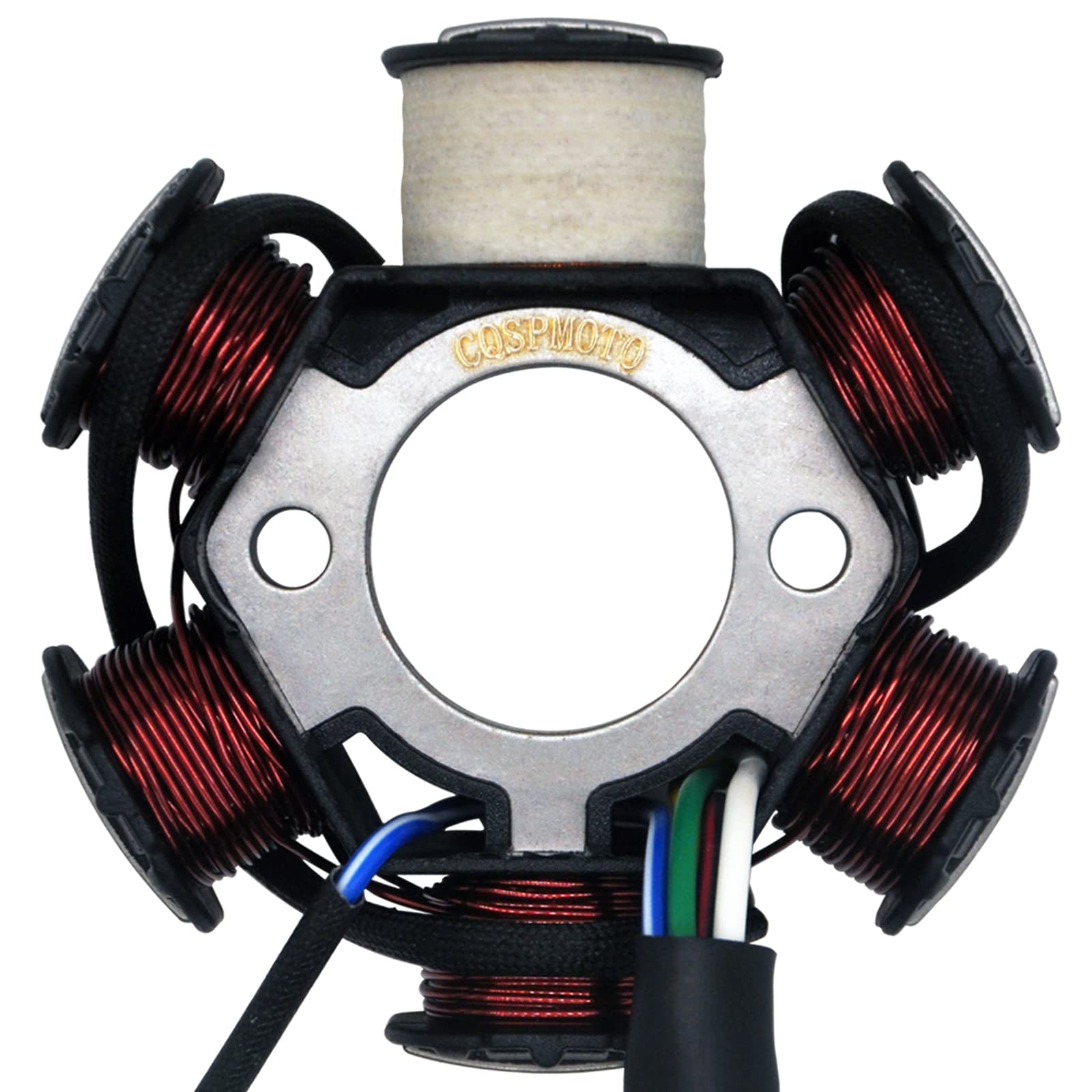 Magneto Stator Coil 5 Wire Ac 6 Pole Ignition Stator Magneto For Gy6 125Cc 150Cc Engine Stator Replacement For Scooter Atv Go Ka