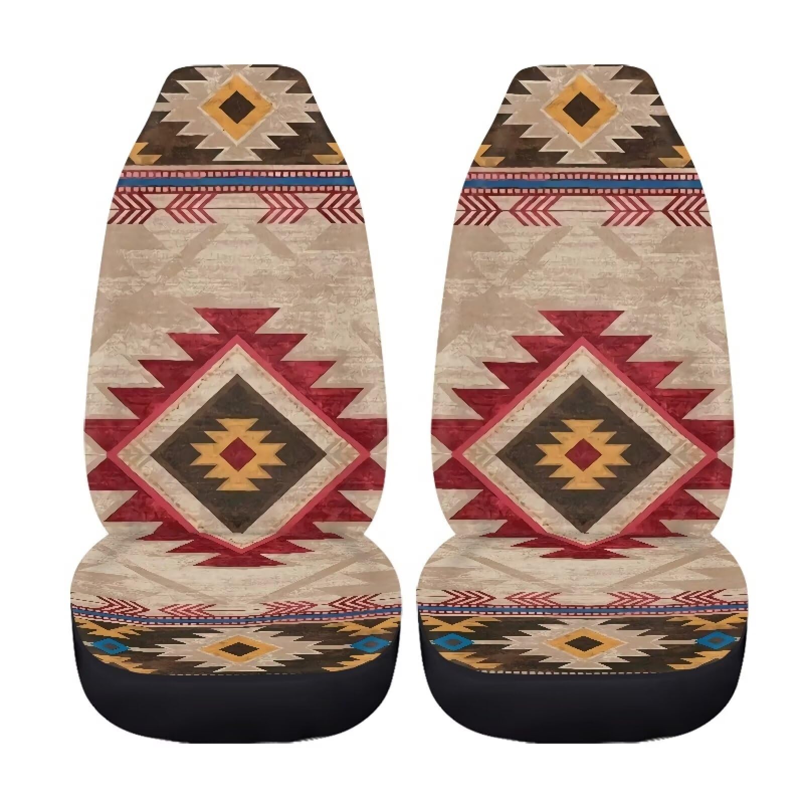 FANCOSAN Car Seat Covers for Front Seats Pink Camo Hunting Branches Print Washable Auto Interior Seat Cushion Protector Accessor