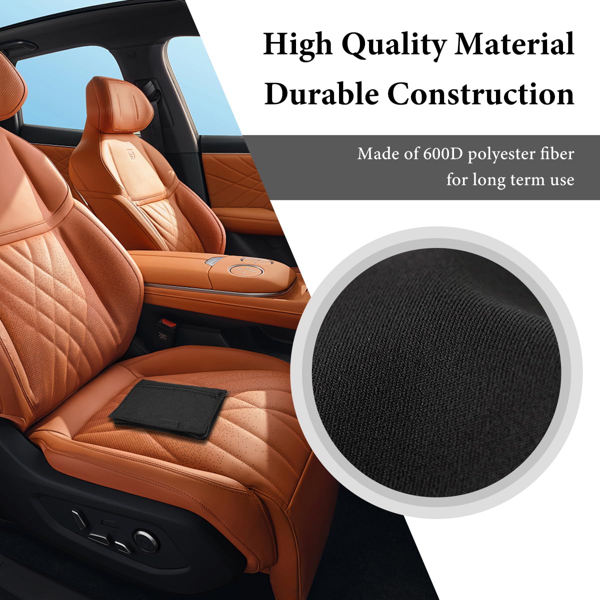 FSTURIOS Car Registration and Insurance Holder, Glove Box Compartment Document Holder Owner Manual Case, Soft Zippered Pouch Mul